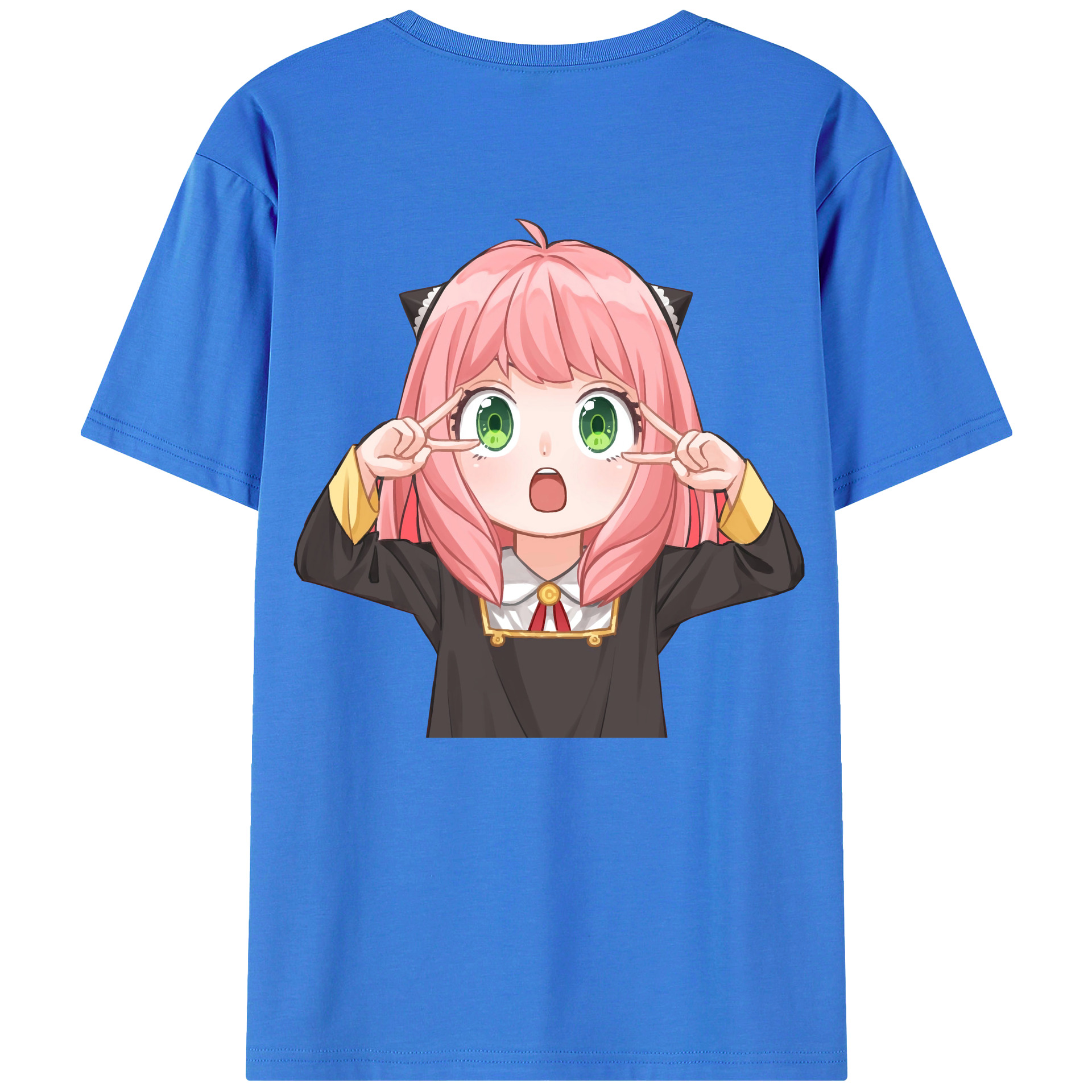 （画像用） SPY×FAMILY间谍家家酒 綿100％ メンズ半袖Tシャツ（バックプリント） 通気性
