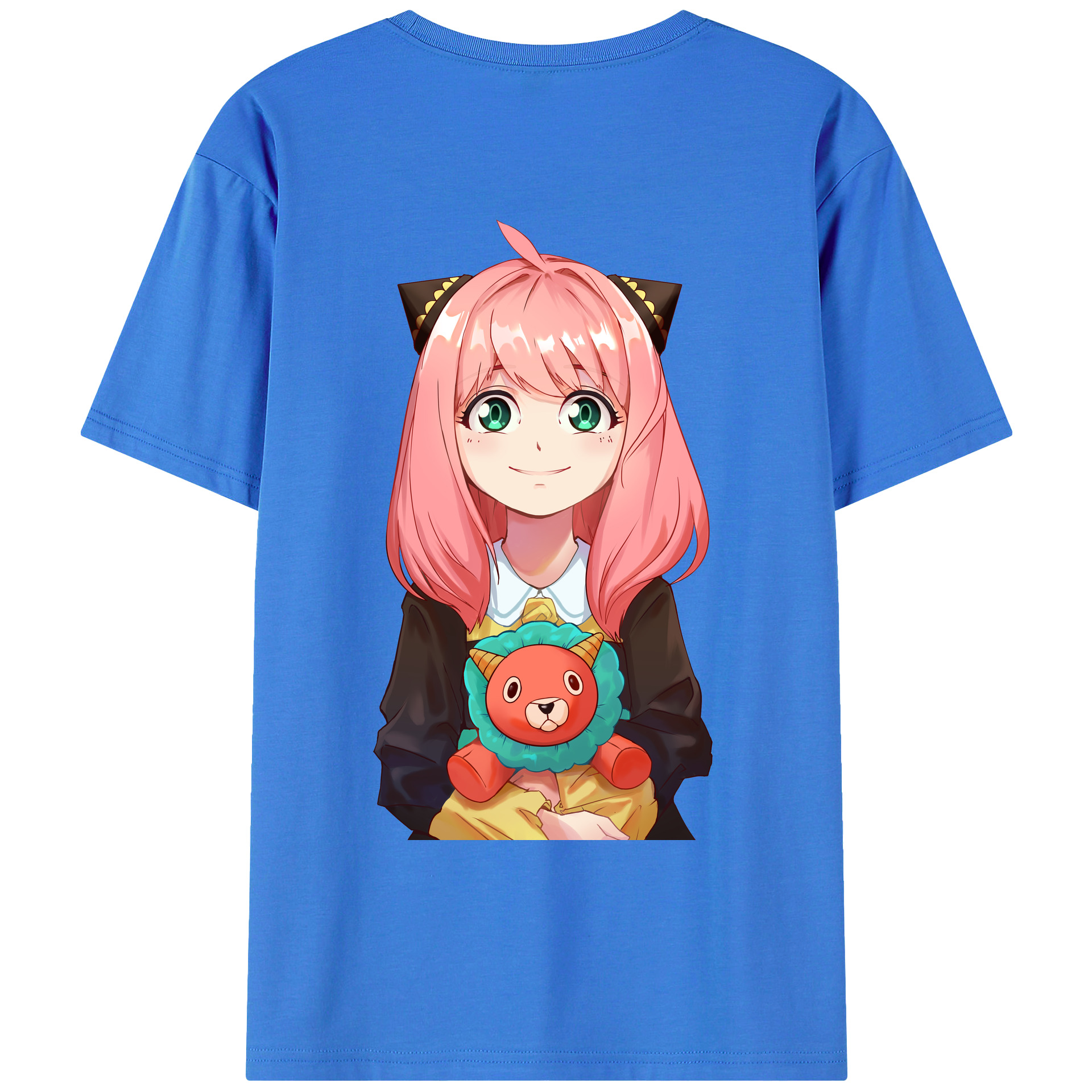 （画像用） SPY×FAMILY间谍家家酒 綿100％ メンズ半袖Tシャツ（バックプリント） 通気性