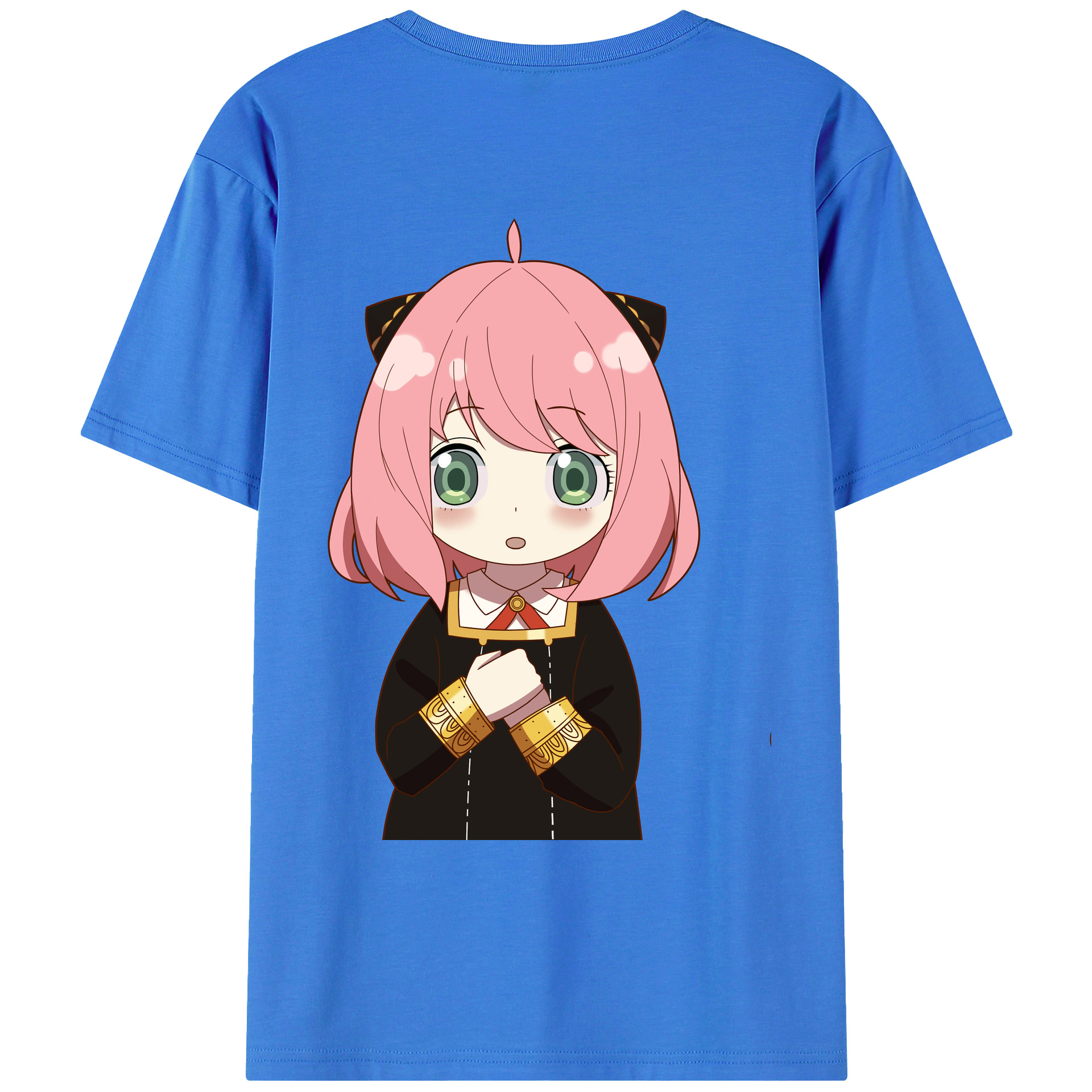 （画像用） SPY×FAMILY间谍家家酒 綿100％ メンズ半袖Tシャツ（バックプリント） 通気性