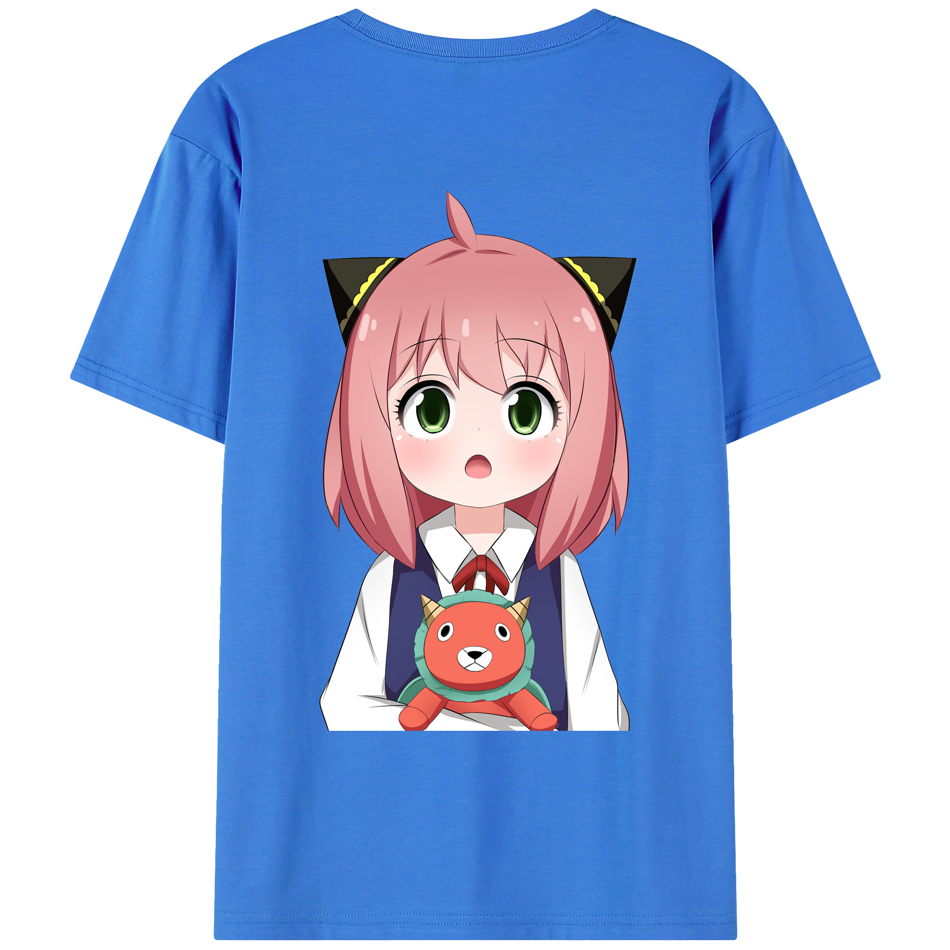 （画像用） SPY×FAMILY间谍家家酒 綿100％ メンズ半袖Tシャツ（バックプリント） 通気性