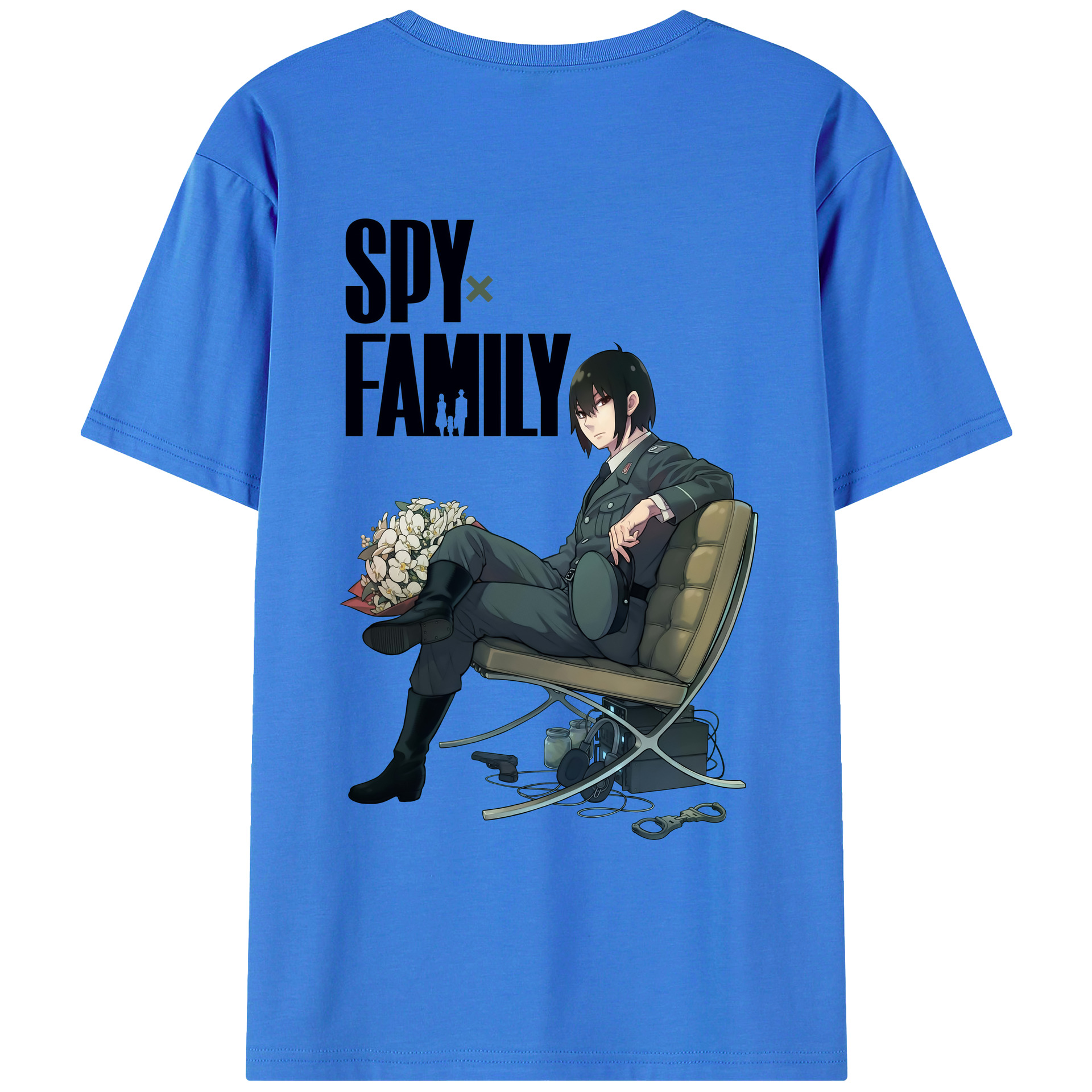 （画像用） SPY×FAMILY间谍家家酒 綿100％ メンズ半袖Tシャツ（バックプリント） 通気性