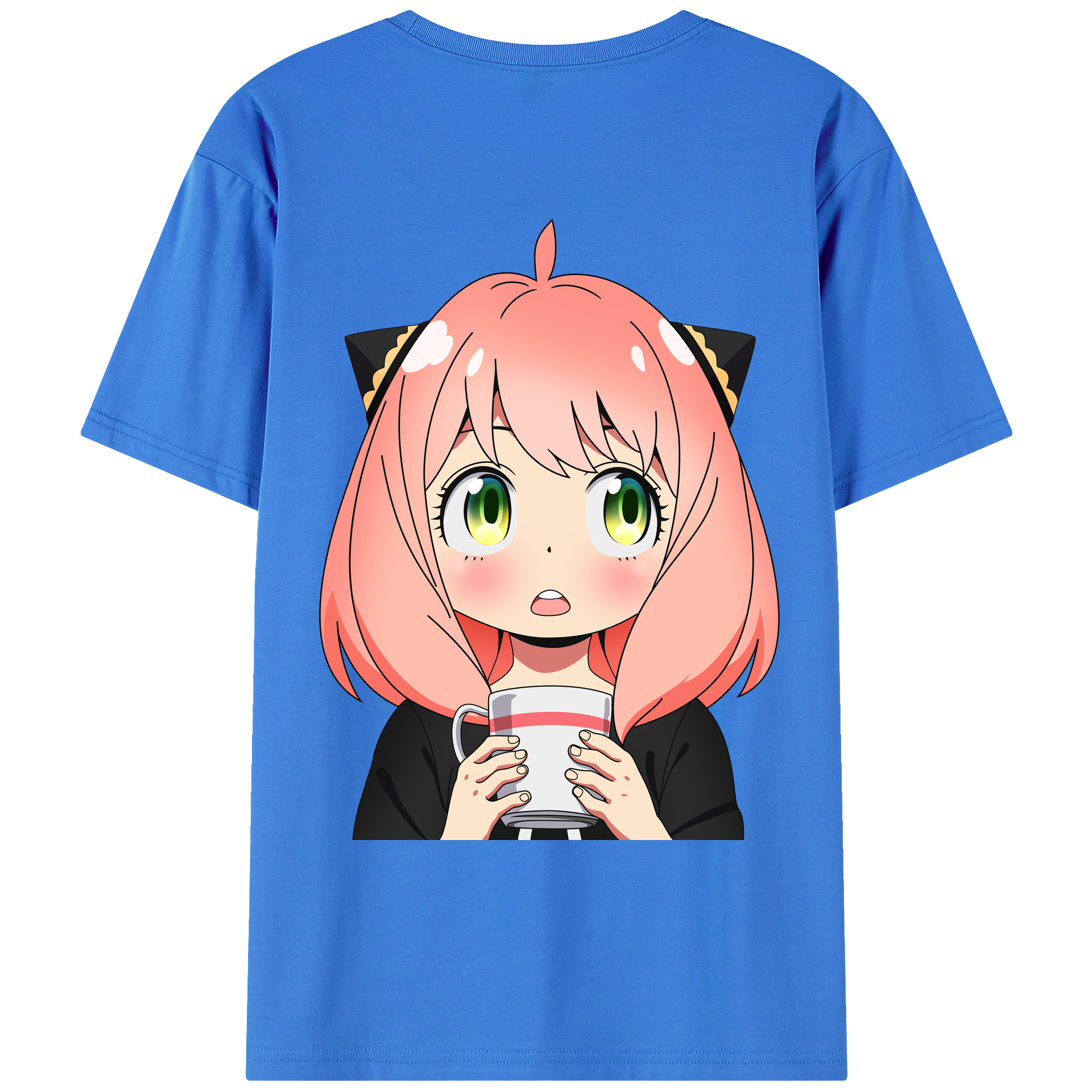 （画像用） SPY×FAMILY间谍家家酒 綿100％ メンズ半袖Tシャツ（バックプリント） 通気性