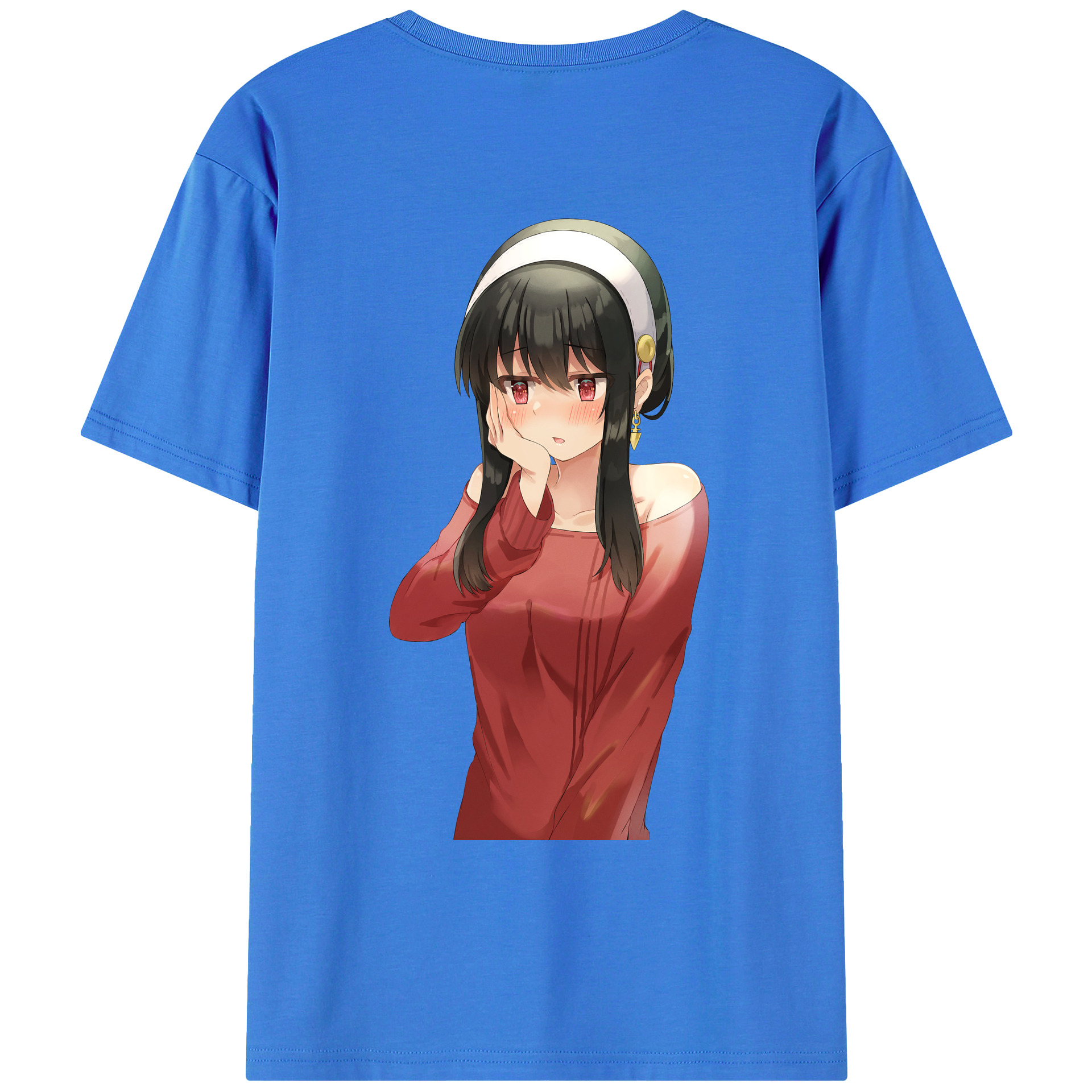 （画像用） SPY×FAMILY间谍家家酒 綿100％ メンズ半袖Tシャツ（バックプリント） 通気性
