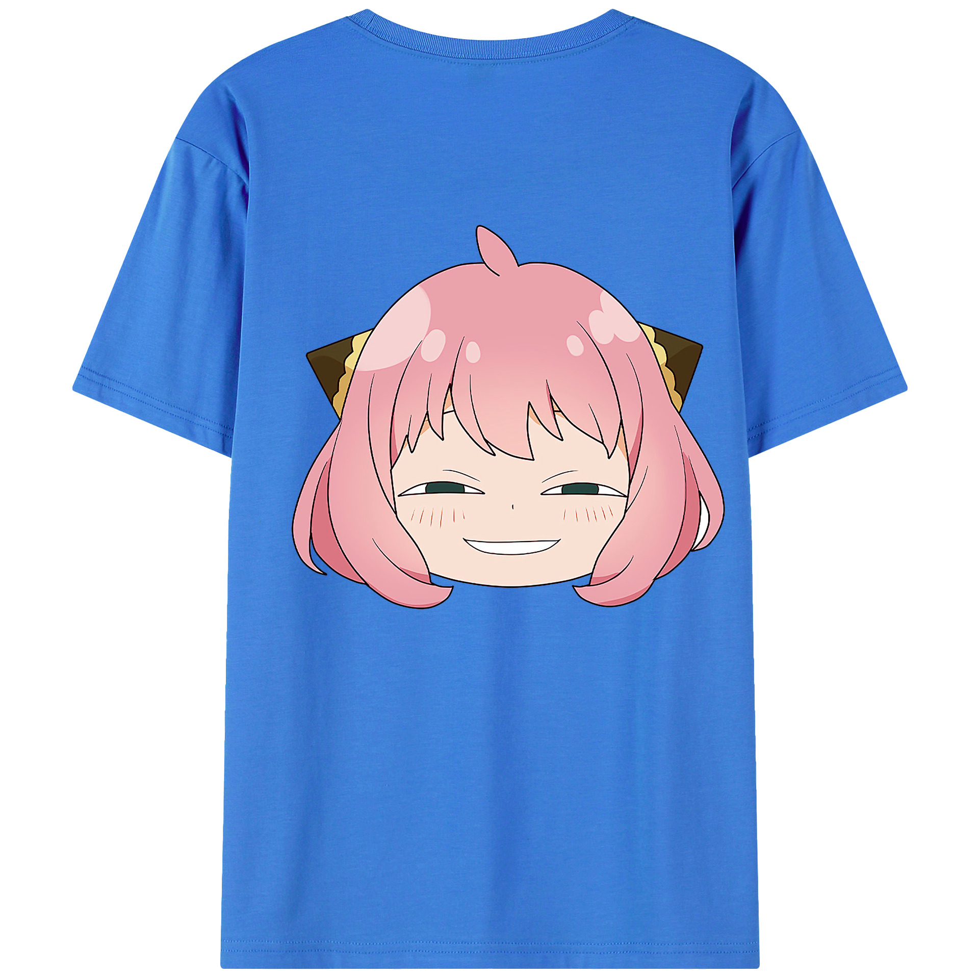 （画像用） SPY×FAMILY间谍家家酒 綿100％ メンズ半袖Tシャツ（バックプリント） 通気性