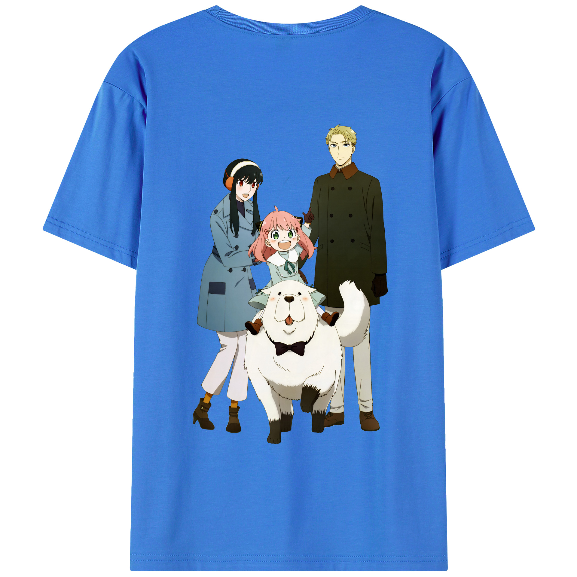 （画像用） SPY×FAMILY间谍家家酒 綿100％ メンズ半袖Tシャツ（バックプリント） 通気性