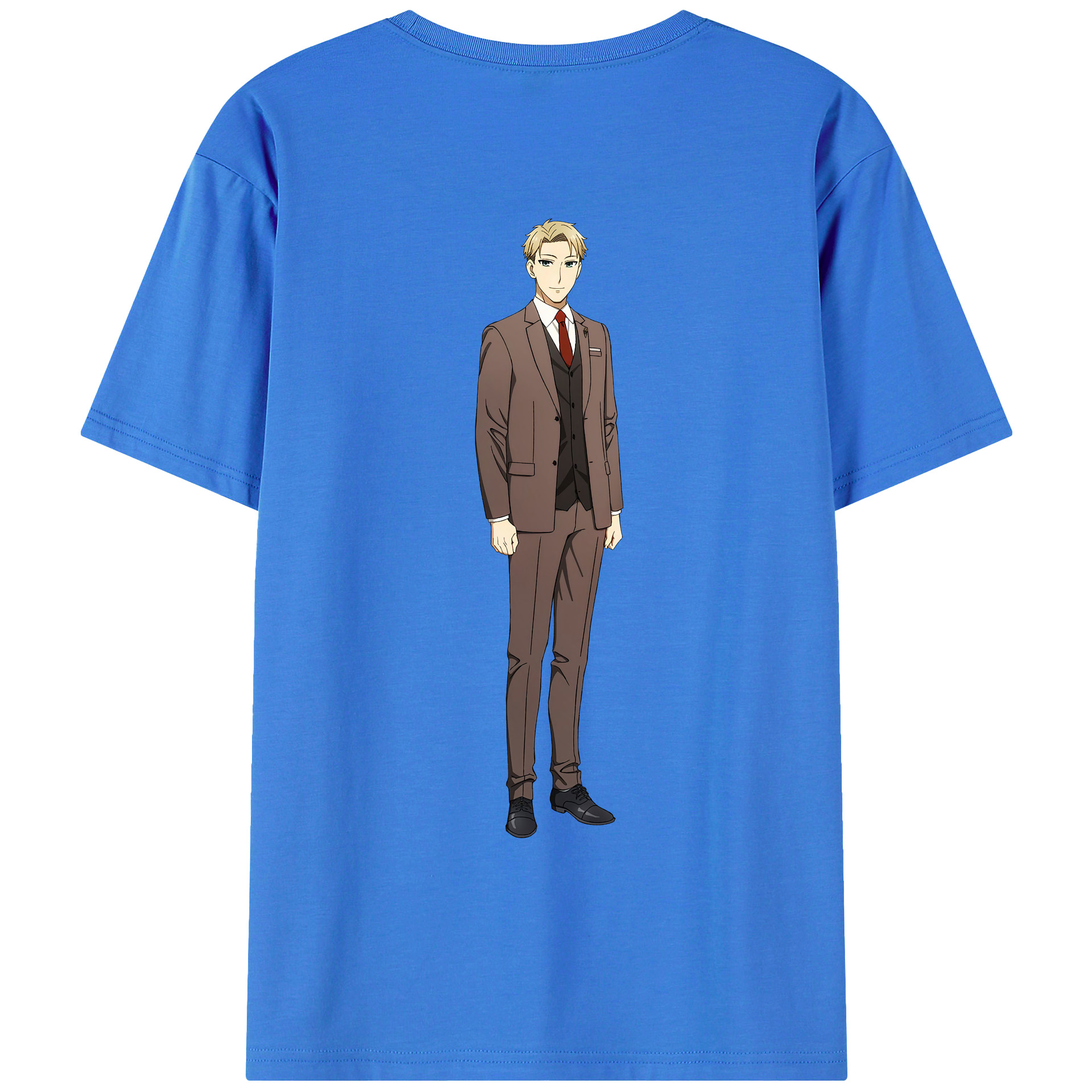 （画像用） SPY×FAMILY间谍家家酒 綿100％ メンズ半袖Tシャツ（バックプリント） 通気性