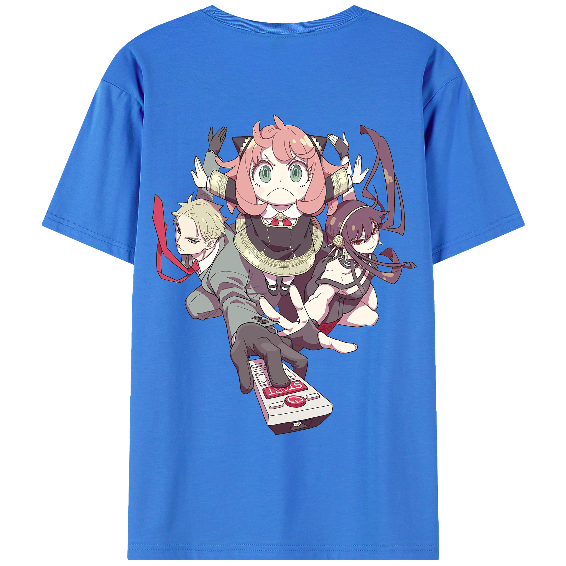 （画像用） SPY×FAMILY间谍家家酒 綿100％ メンズ半袖Tシャツ（バックプリント） 通気性