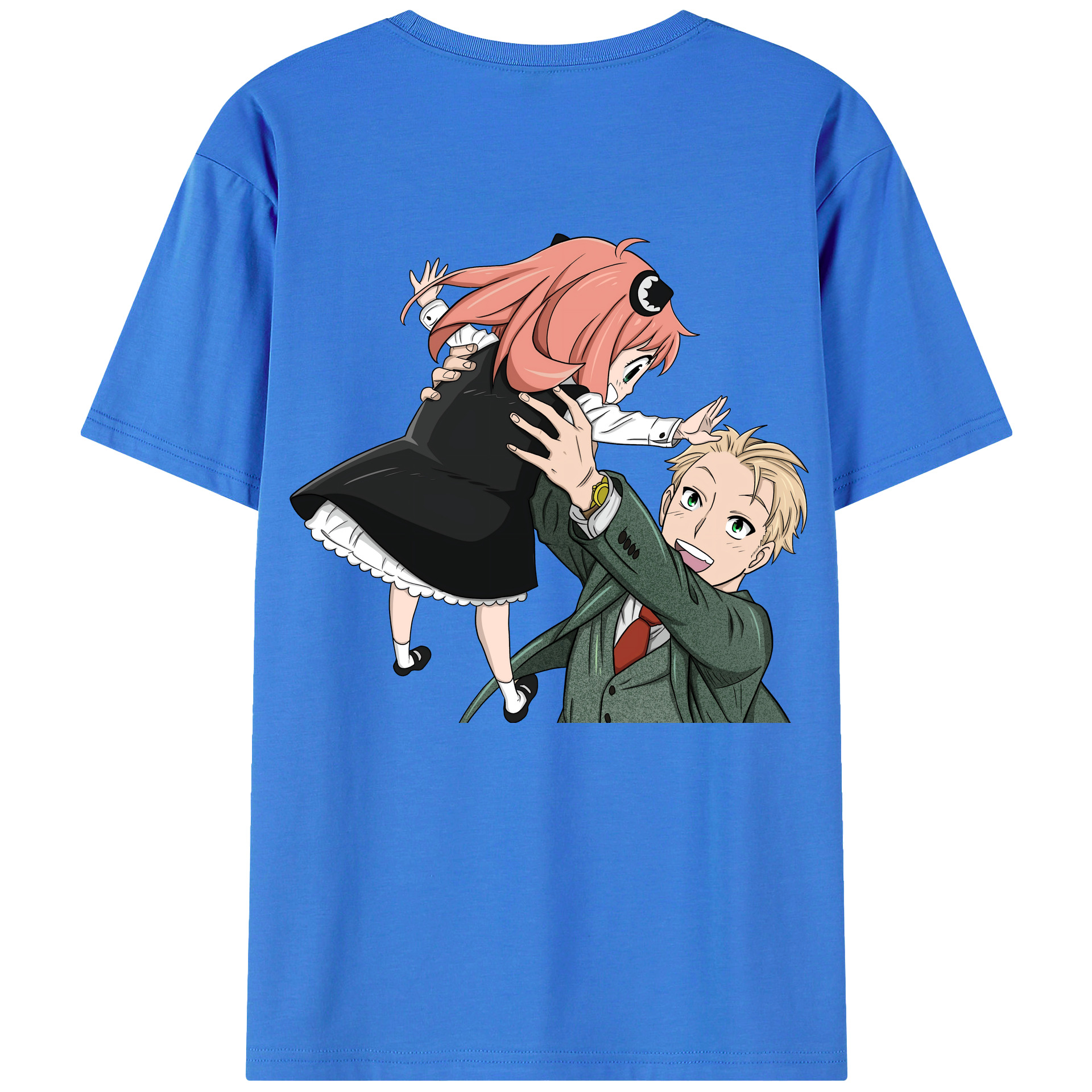 （画像用） SPY×FAMILY间谍家家酒 綿100％ メンズ半袖Tシャツ（バックプリント） 通気性
