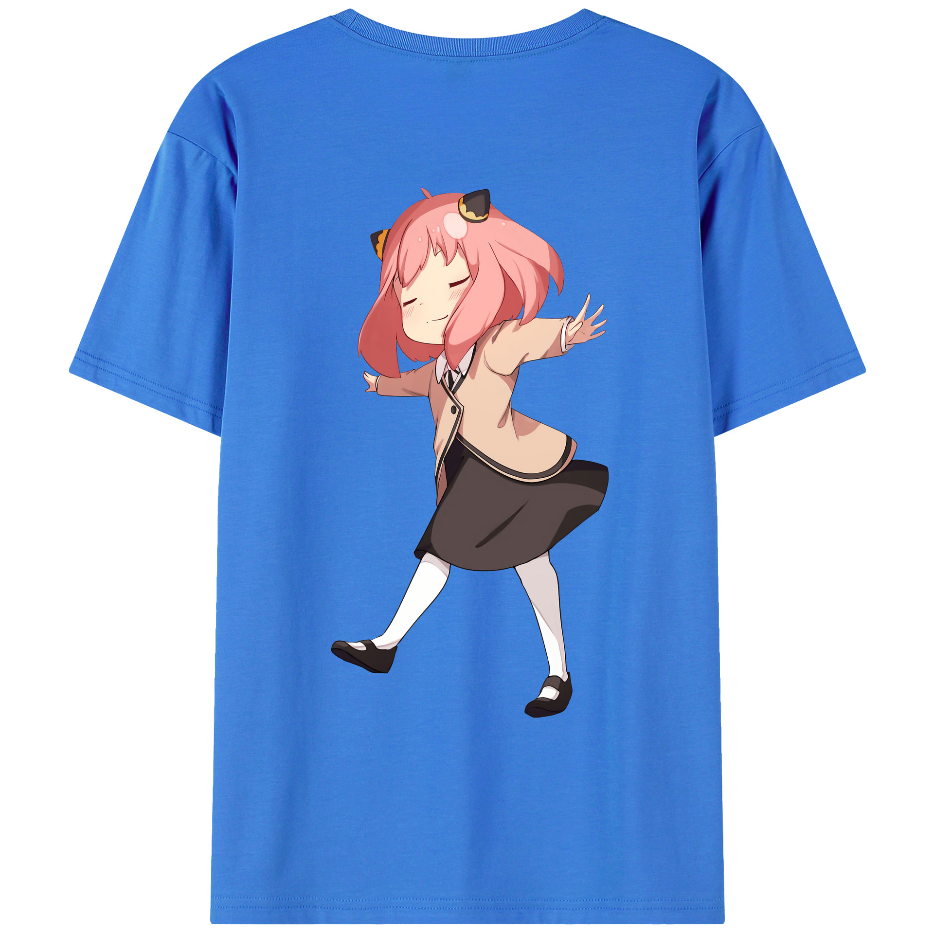 （画像用） SPY×FAMILY间谍家家酒 綿100％ メンズ半袖Tシャツ（バックプリント） 通気性