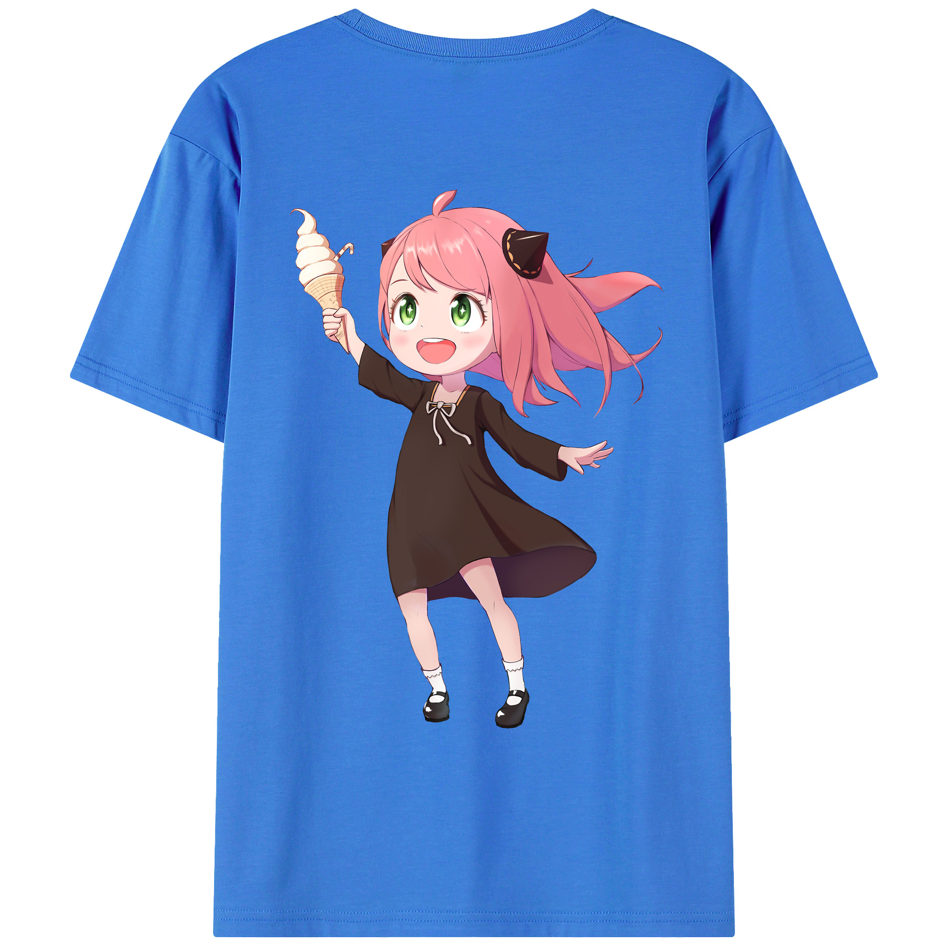 （画像用） SPY×FAMILY间谍家家酒 綿100％ メンズ半袖Tシャツ（バックプリント） 通気性