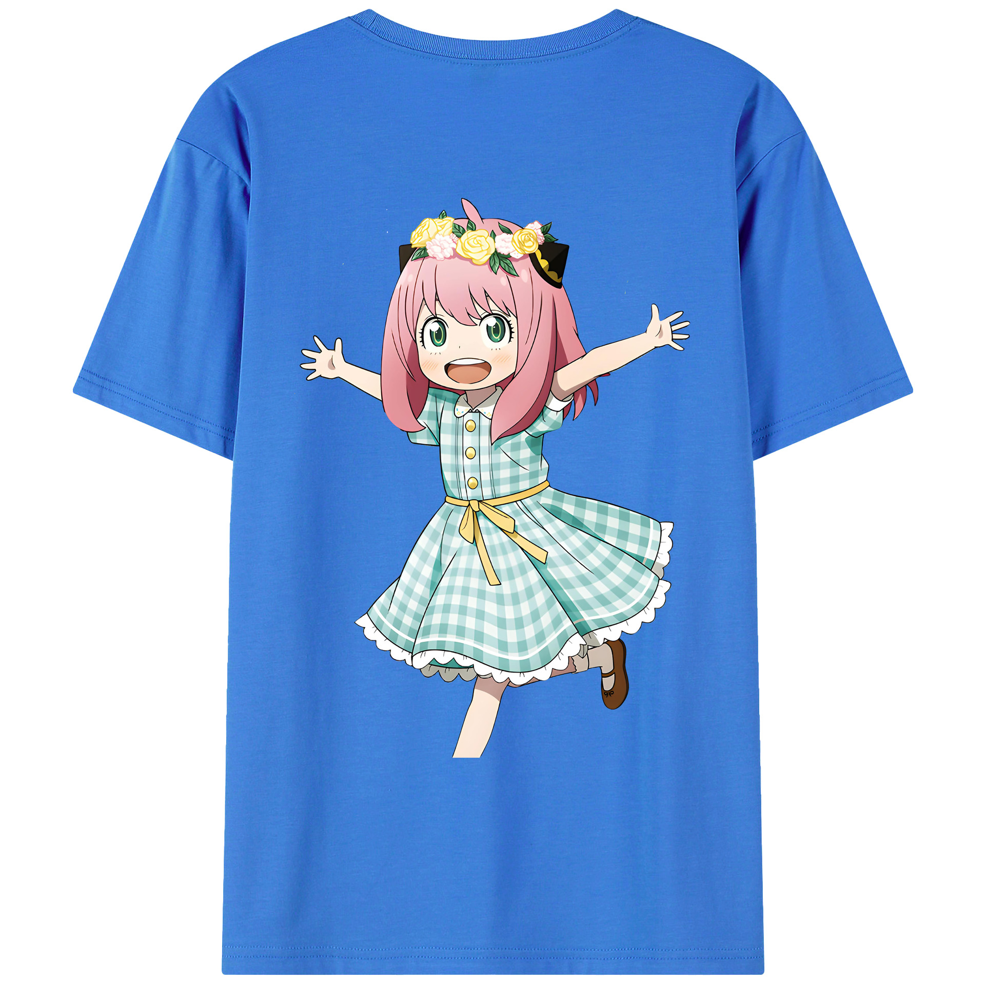 （画像用） SPY×FAMILY间谍家家酒 綿100％ メンズ半袖Tシャツ（バックプリント） 通気性