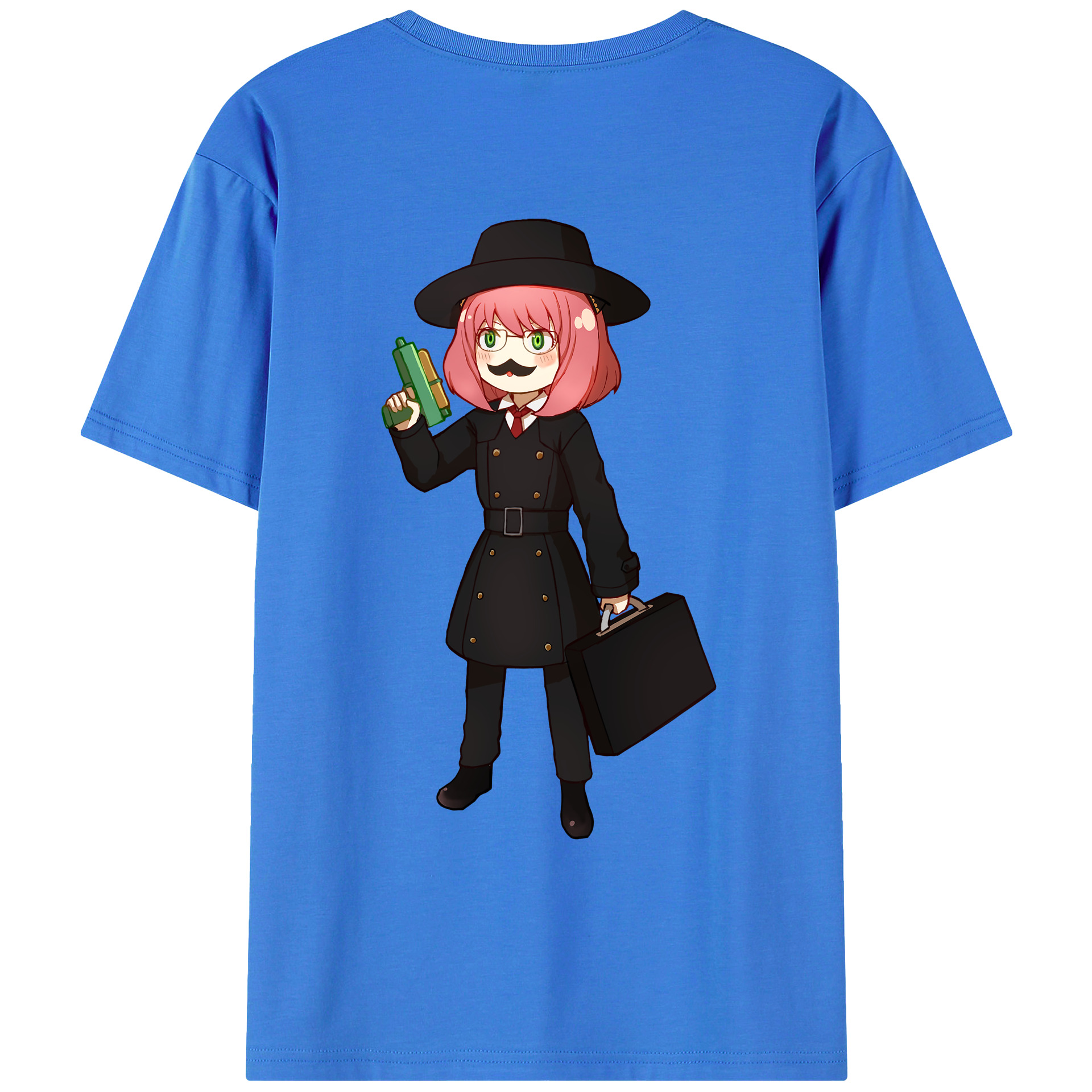（画像用） SPY×FAMILY间谍家家酒 綿100％ メンズ半袖Tシャツ（バックプリント） 通気性