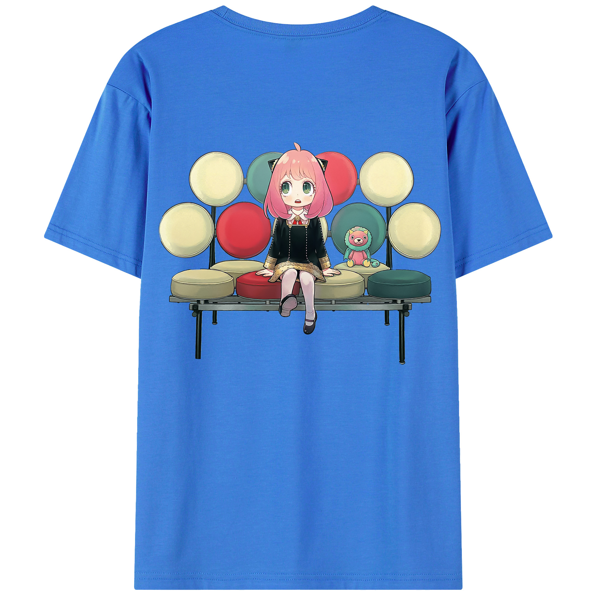 （画像用） SPY×FAMILY间谍家家酒 綿100％ メンズ半袖Tシャツ（バックプリント） 通気性
