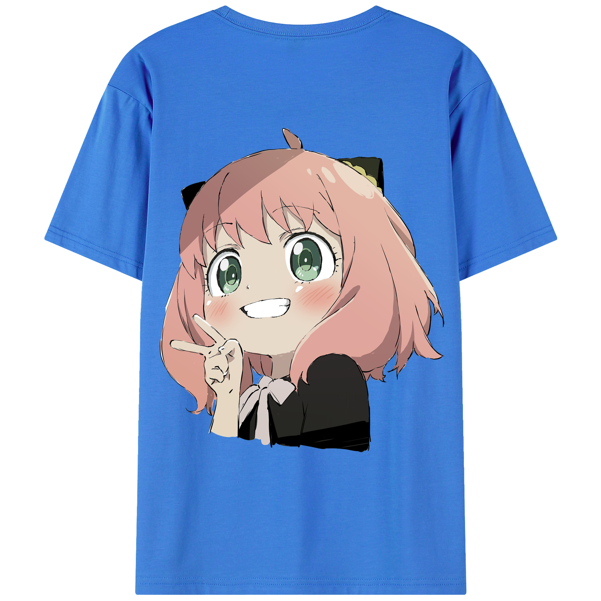 （画像用） SPY×FAMILY间谍家家酒 綿100％ メンズ半袖Tシャツ（バックプリント） 通気性