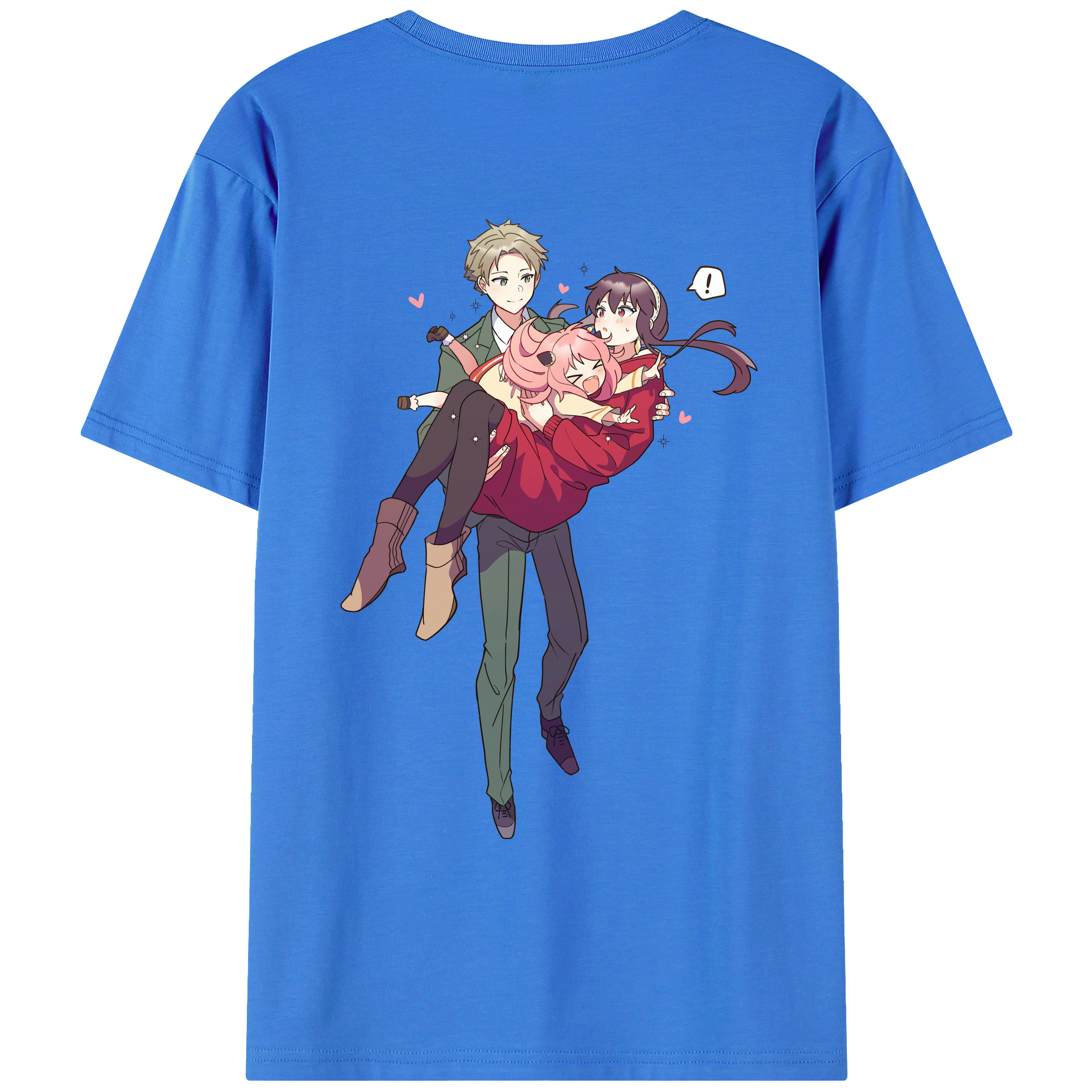 （画像用） SPY×FAMILY间谍家家酒 綿100％ メンズ半袖Tシャツ（バックプリント） 通気性