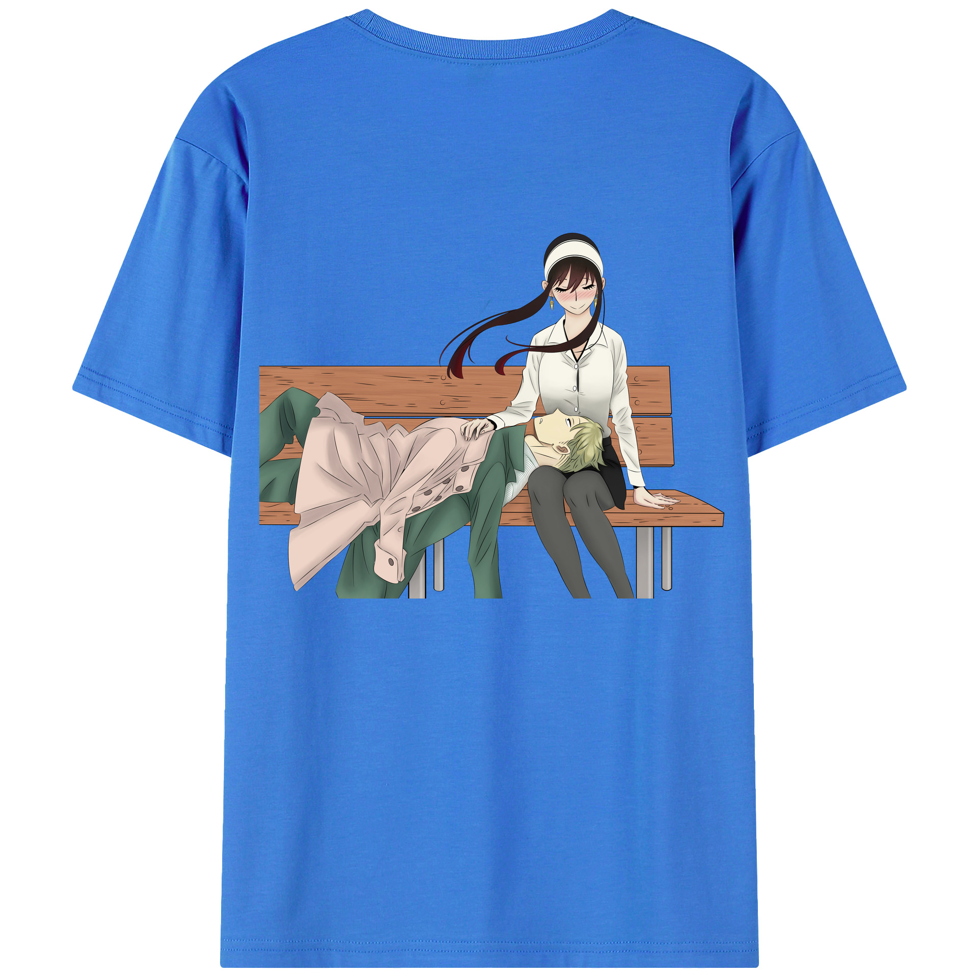 （画像用） SPY×FAMILY间谍家家酒 綿100％ メンズ半袖Tシャツ（バックプリント） 通気性