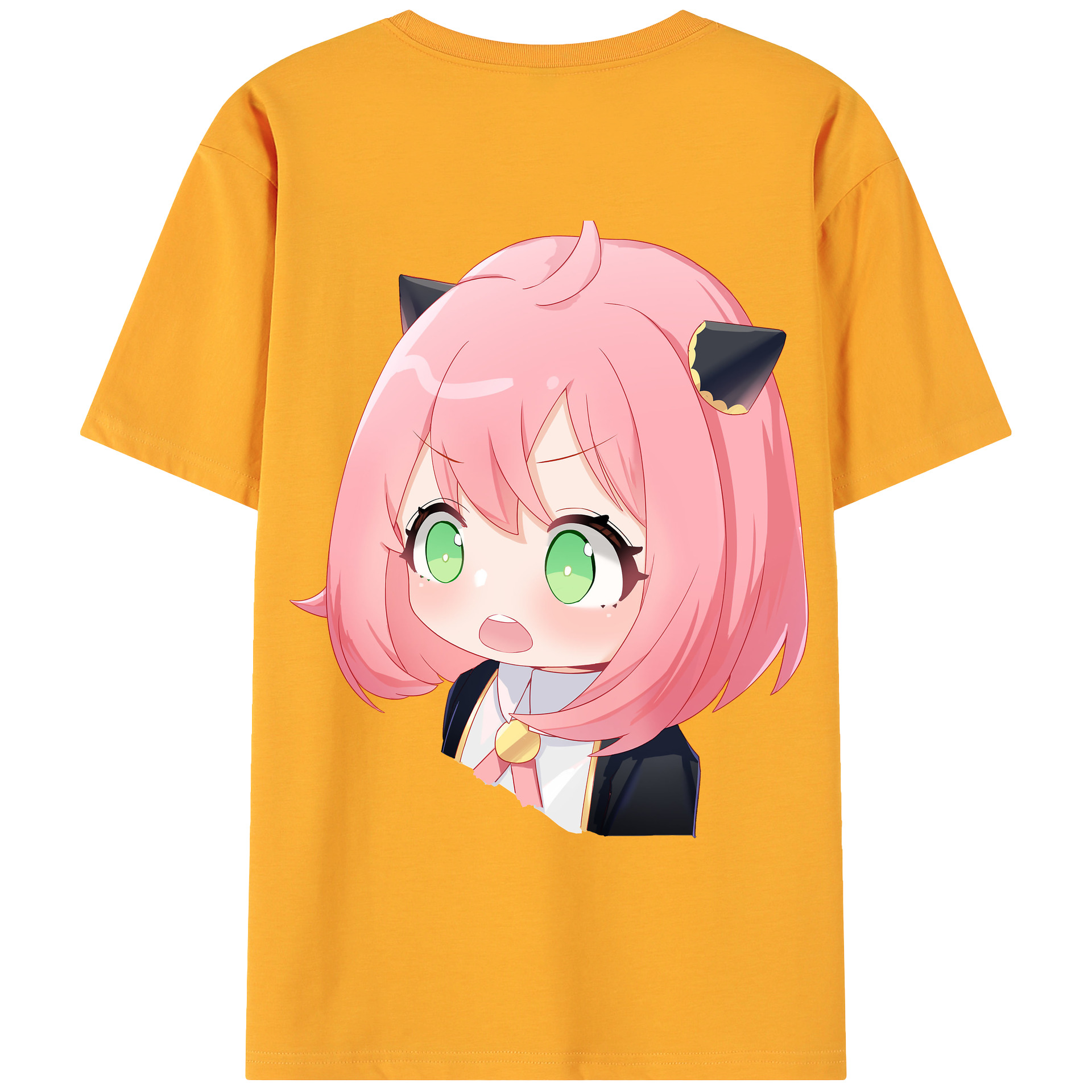 （画像用） SPY×FAMILY间谍家家酒 綿100％ メンズ半袖Tシャツ（バックプリント） 通気性