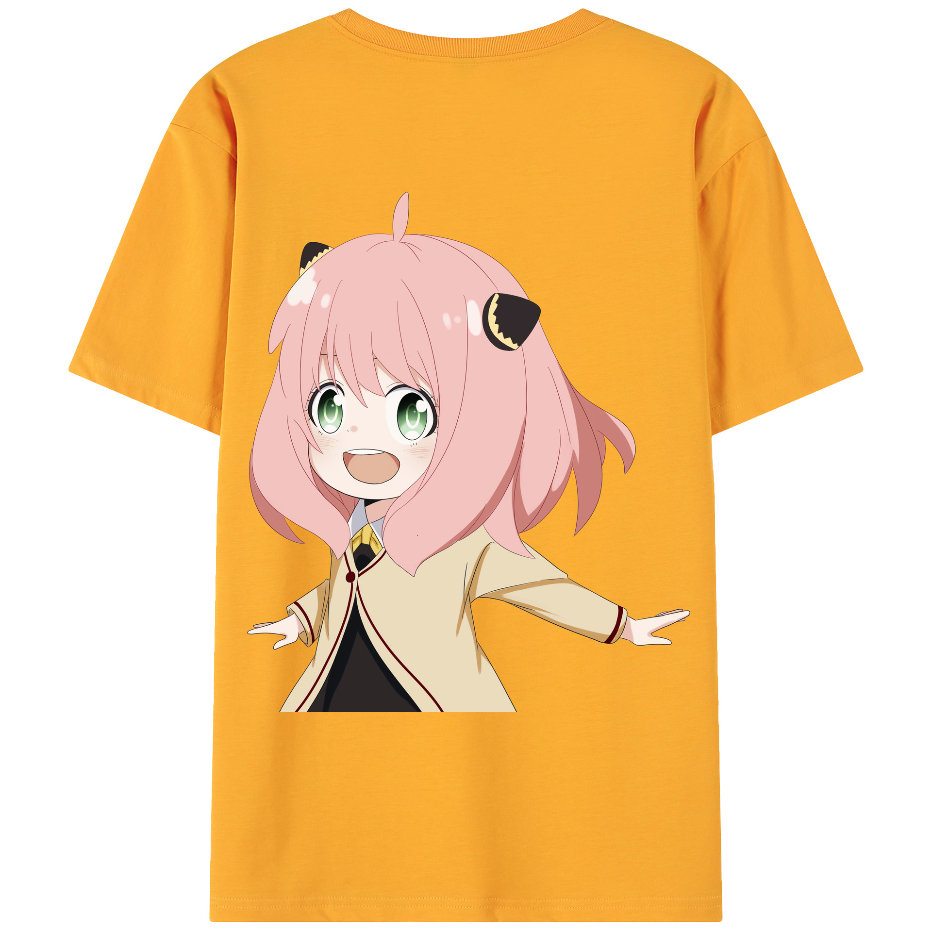 （画像用） SPY×FAMILY间谍家家酒 綿100％ メンズ半袖Tシャツ（バックプリント） 通気性