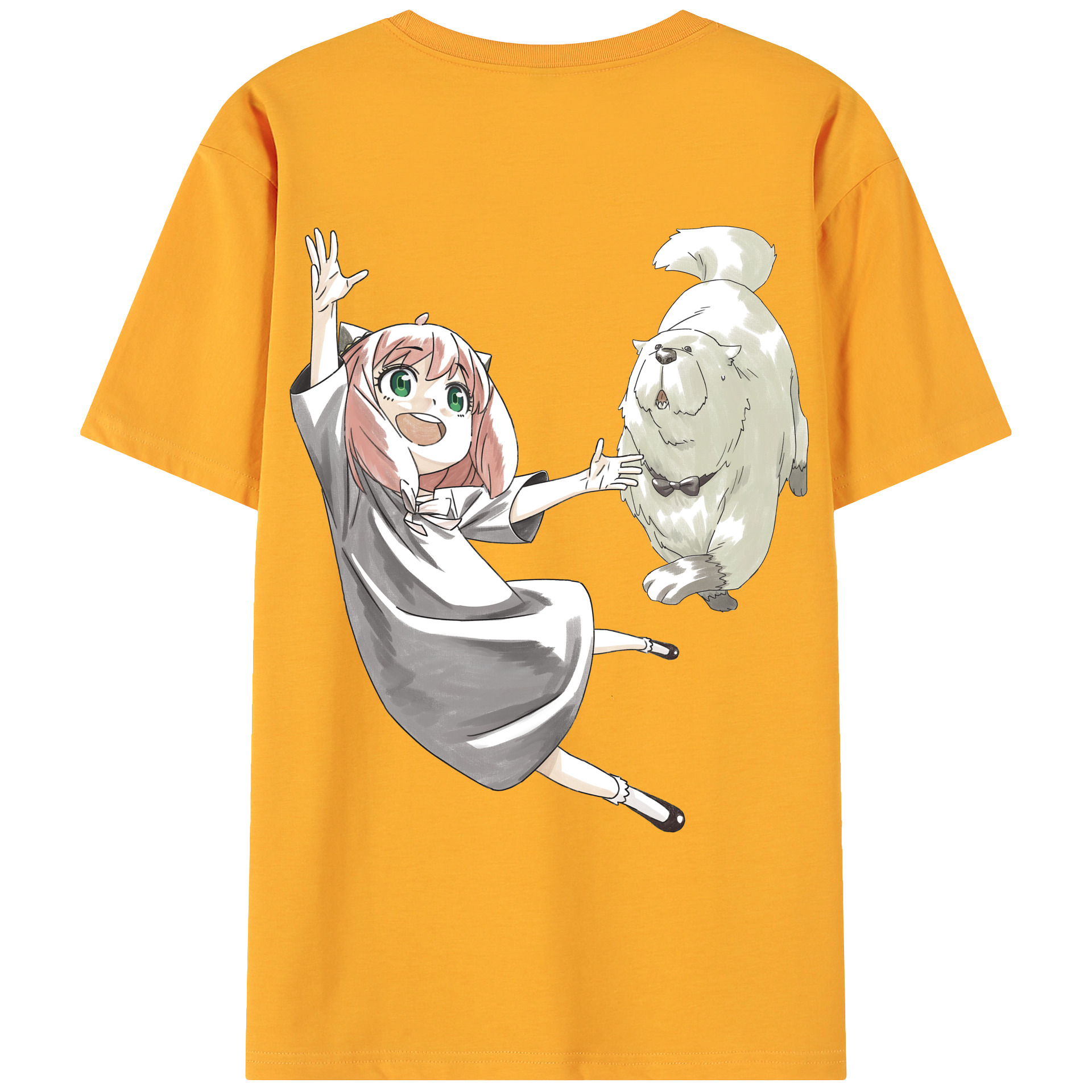 （画像用） SPY×FAMILY间谍家家酒 綿100％ メンズ半袖Tシャツ（バックプリント） 通気性