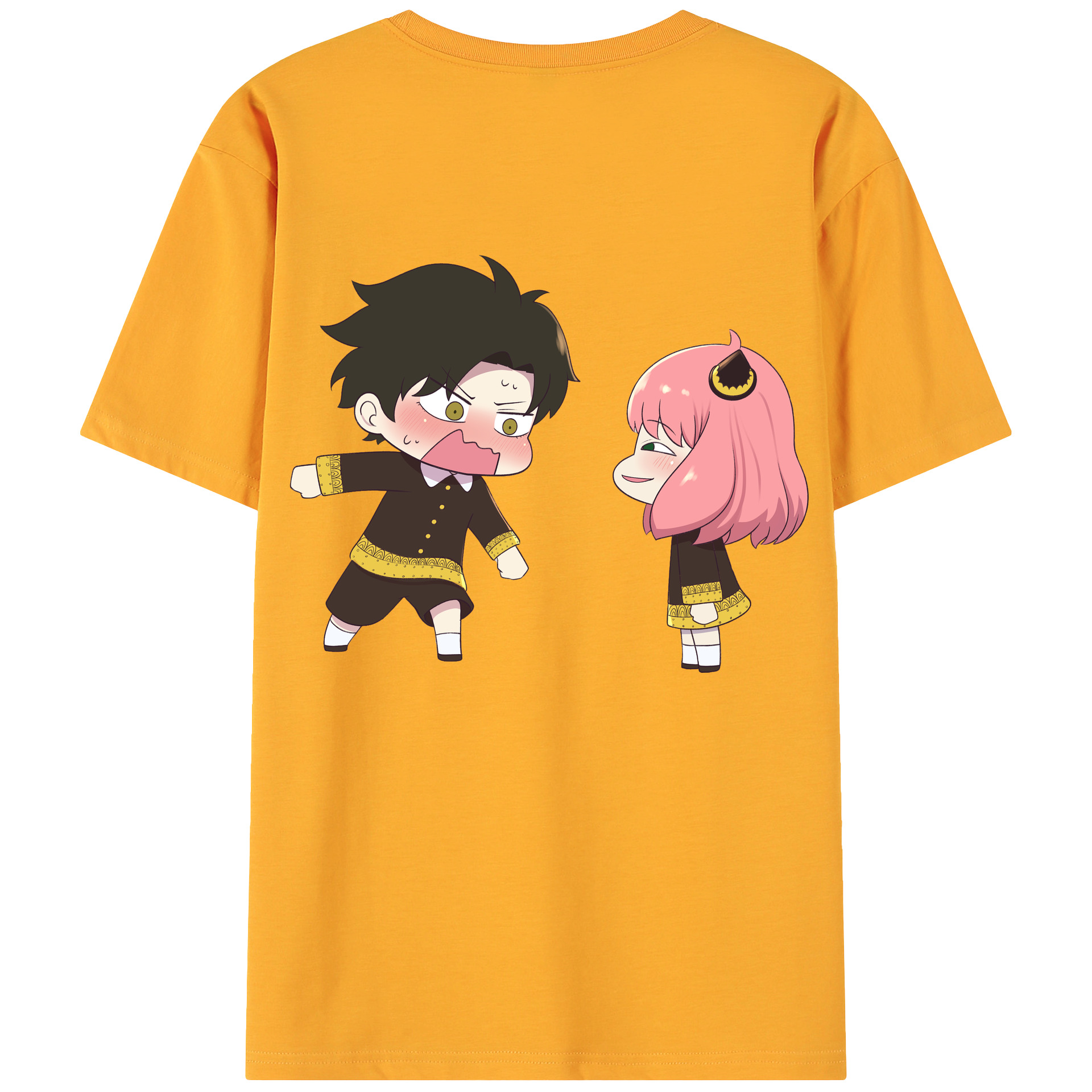 （画像用） SPY×FAMILY间谍家家酒 綿100％ メンズ半袖Tシャツ（バックプリント） 通気性
