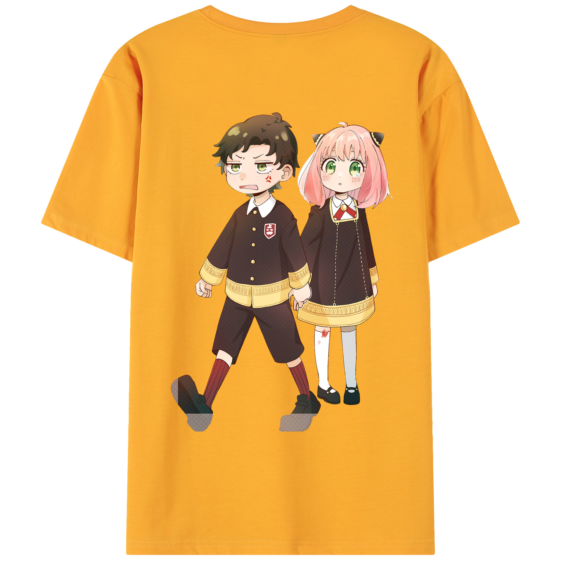 （画像用） SPY×FAMILY间谍家家酒 綿100％ メンズ半袖Tシャツ（バックプリント） 通気性