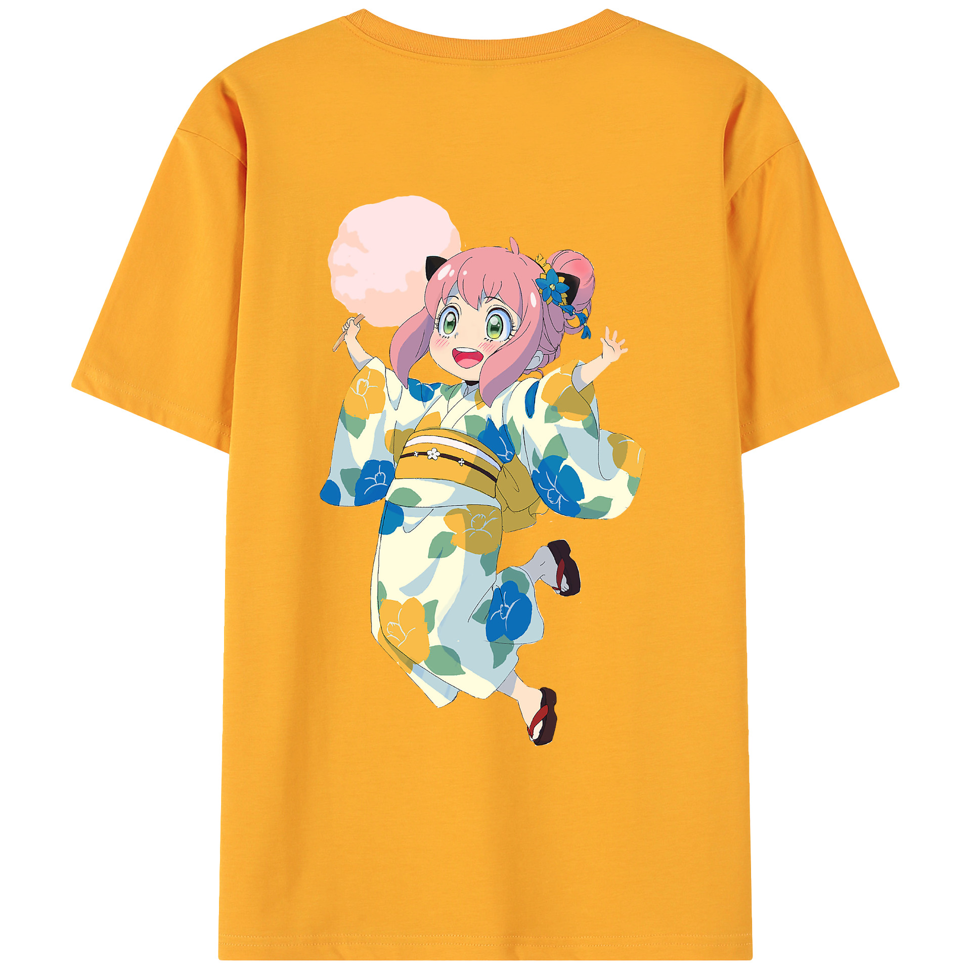（画像用） SPY×FAMILY间谍家家酒 綿100％ メンズ半袖Tシャツ（バックプリント） 通気性