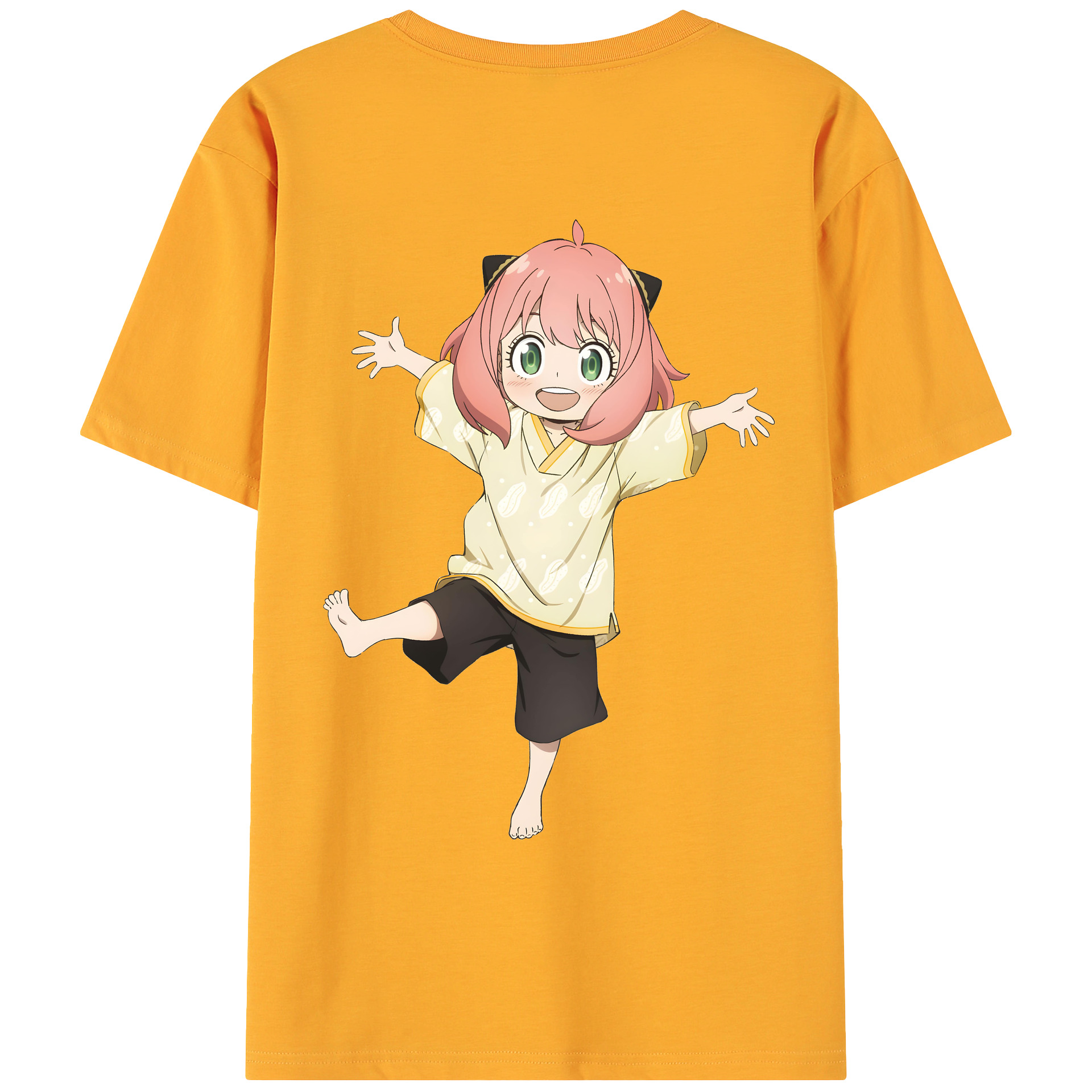 （画像用） SPY×FAMILY间谍家家酒 綿100％ メンズ半袖Tシャツ（バックプリント） 通気性