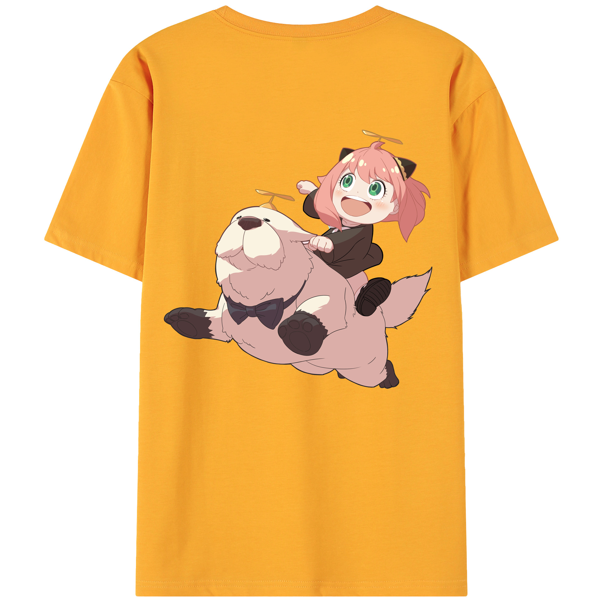 （画像用） SPY×FAMILY间谍家家酒 綿100％ メンズ半袖Tシャツ（バックプリント） 通気性