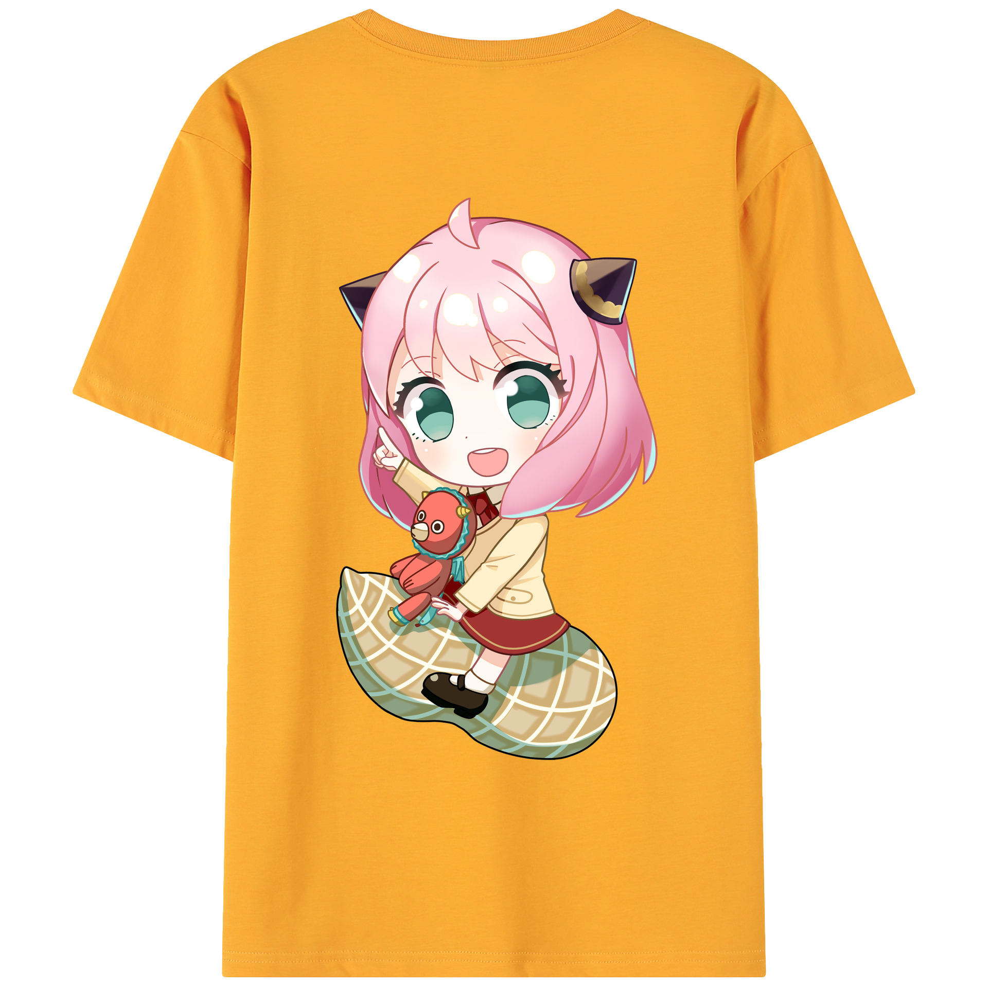 （画像用） SPY×FAMILY间谍家家酒 綿100％ メンズ半袖Tシャツ（バックプリント） 通気性