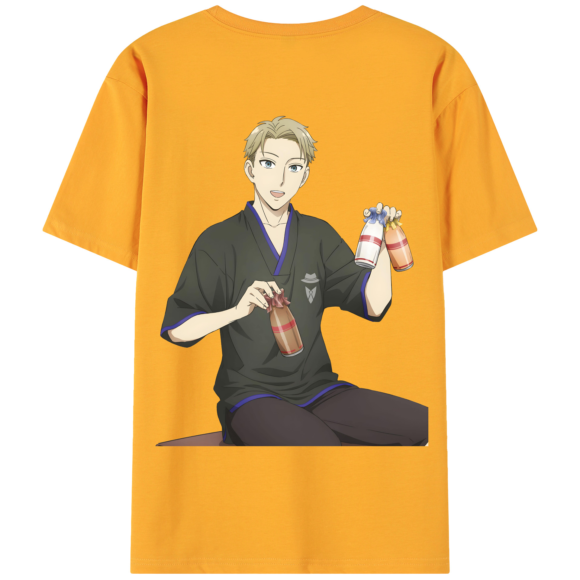 （画像用） SPY×FAMILY间谍家家酒 綿100％ メンズ半袖Tシャツ（バックプリント） 通気性