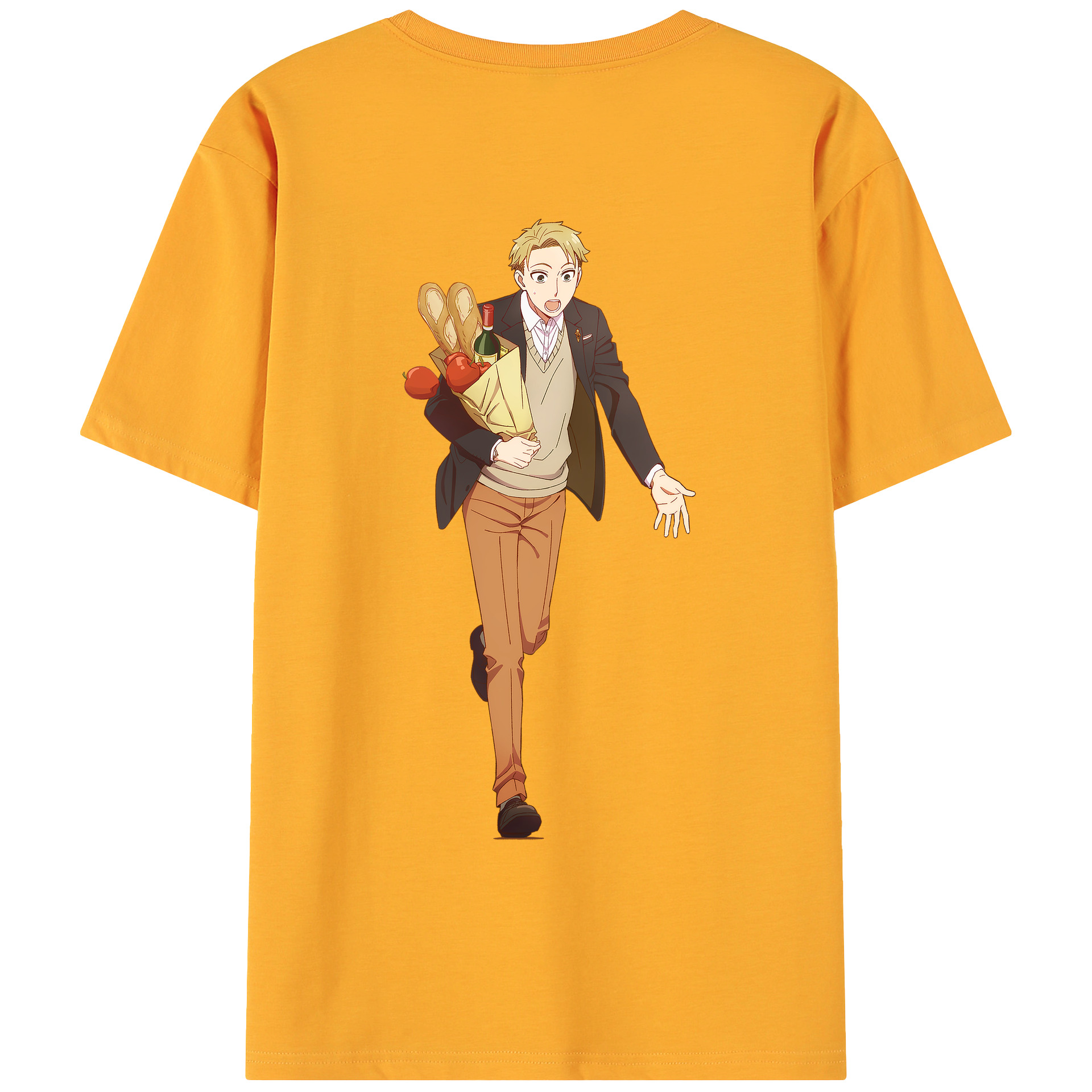 （画像用） SPY×FAMILY间谍家家酒 綿100％ メンズ半袖Tシャツ（バックプリント） 通気性