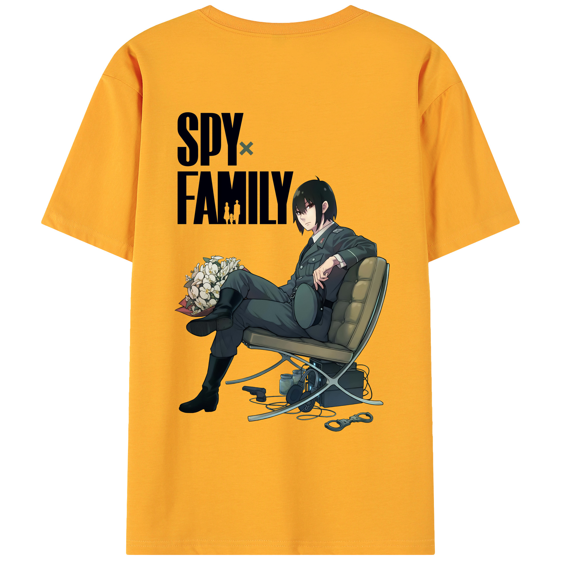 （画像用） SPY×FAMILY间谍家家酒 綿100％ メンズ半袖Tシャツ（バックプリント） 通気性