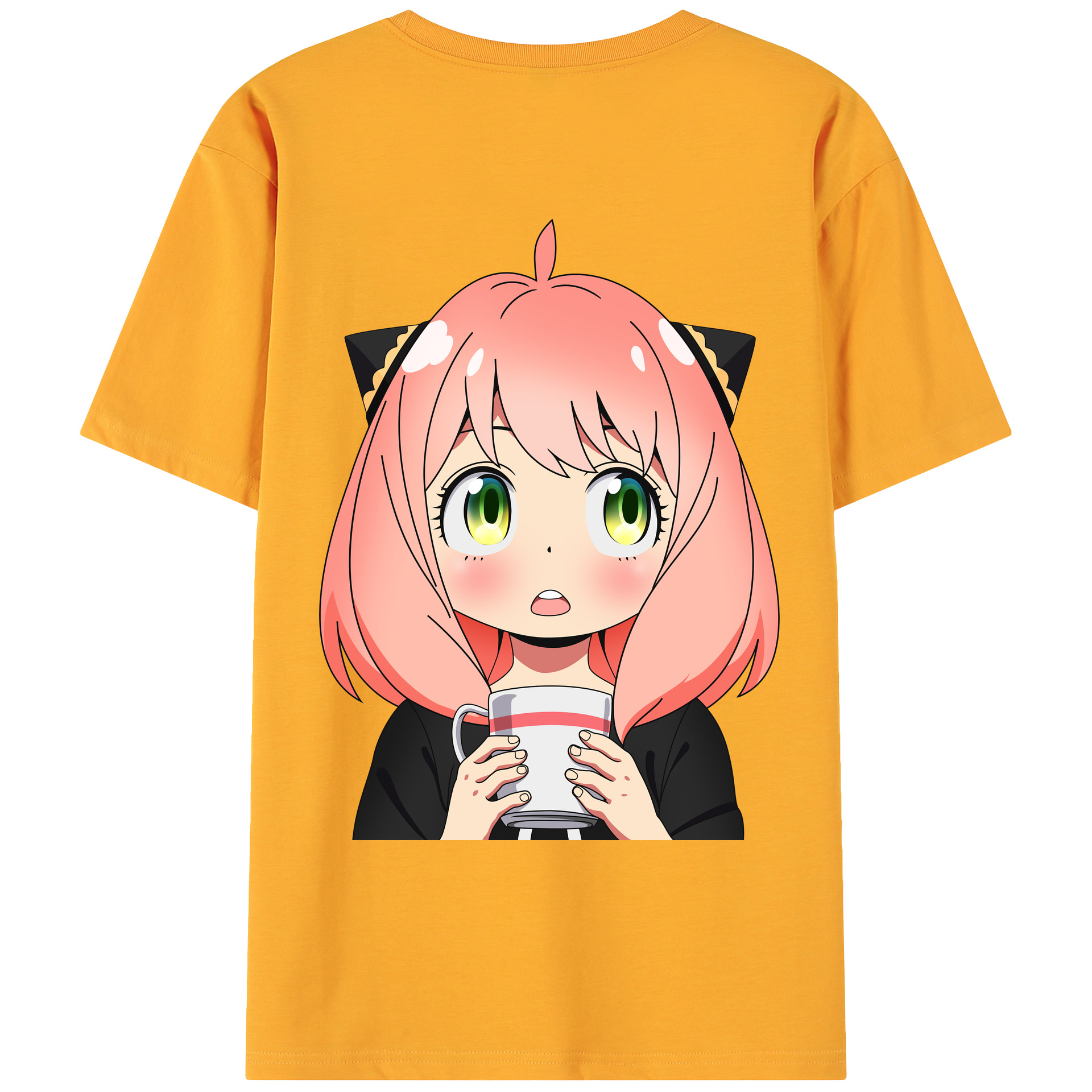 （画像用） SPY×FAMILY间谍家家酒 綿100％ メンズ半袖Tシャツ（バックプリント） 通気性