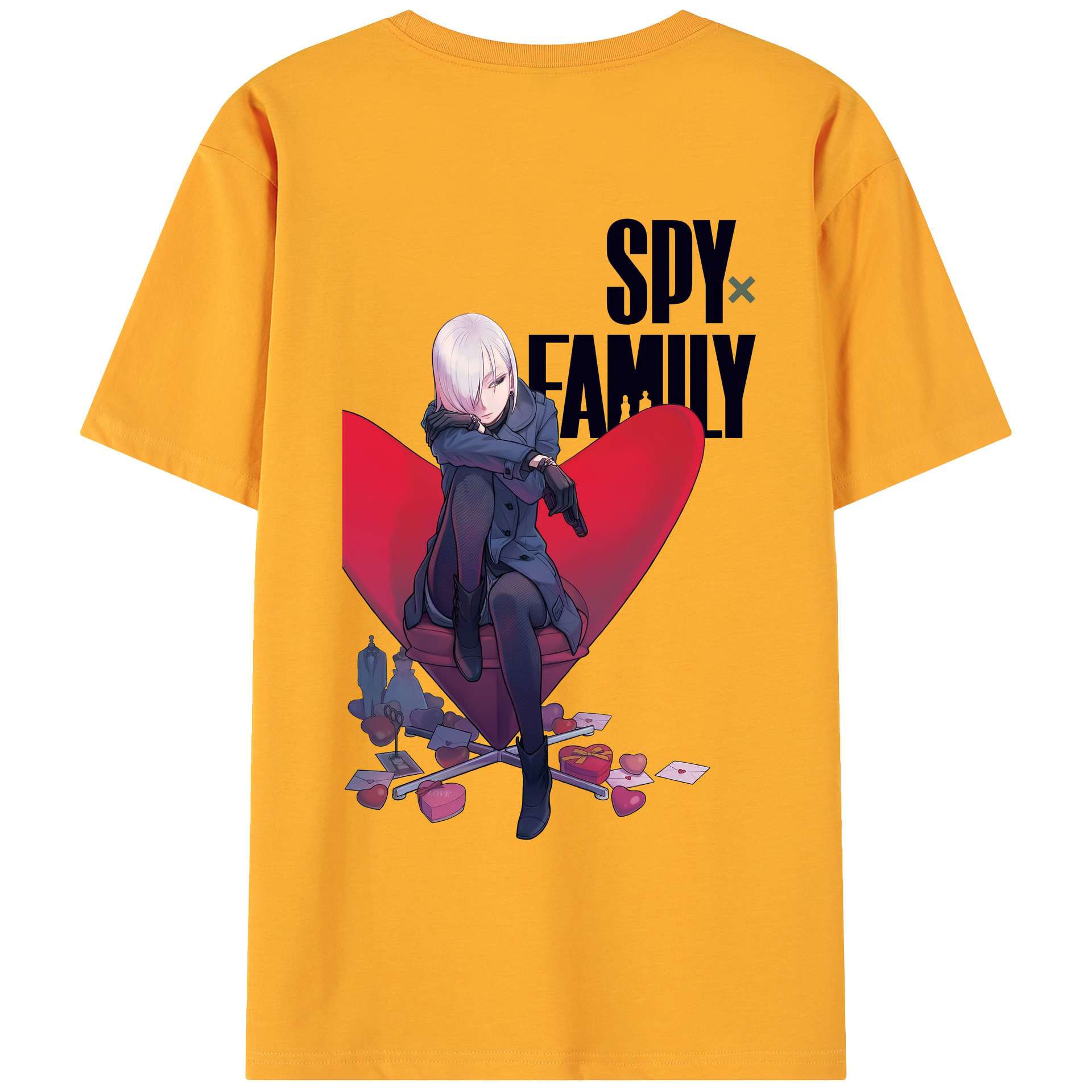 （画像用） SPY×FAMILY间谍家家酒 綿100％ メンズ半袖Tシャツ（バックプリント） 通気性