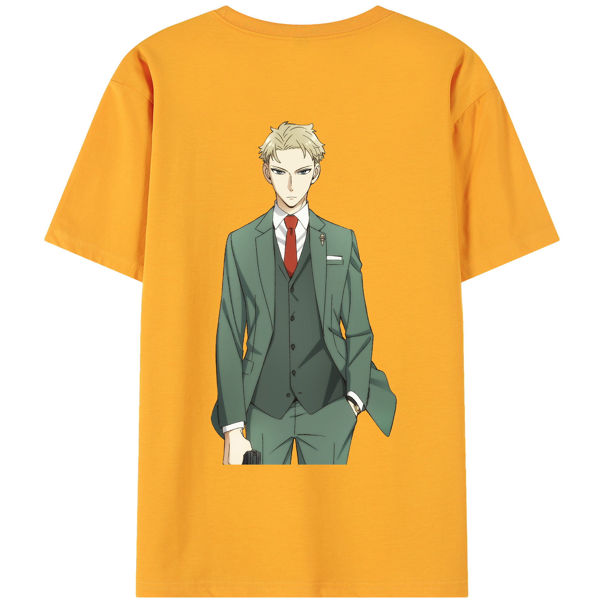 （画像用） SPY×FAMILY间谍家家酒 綿100％ メンズ半袖Tシャツ（バックプリント） 通気性