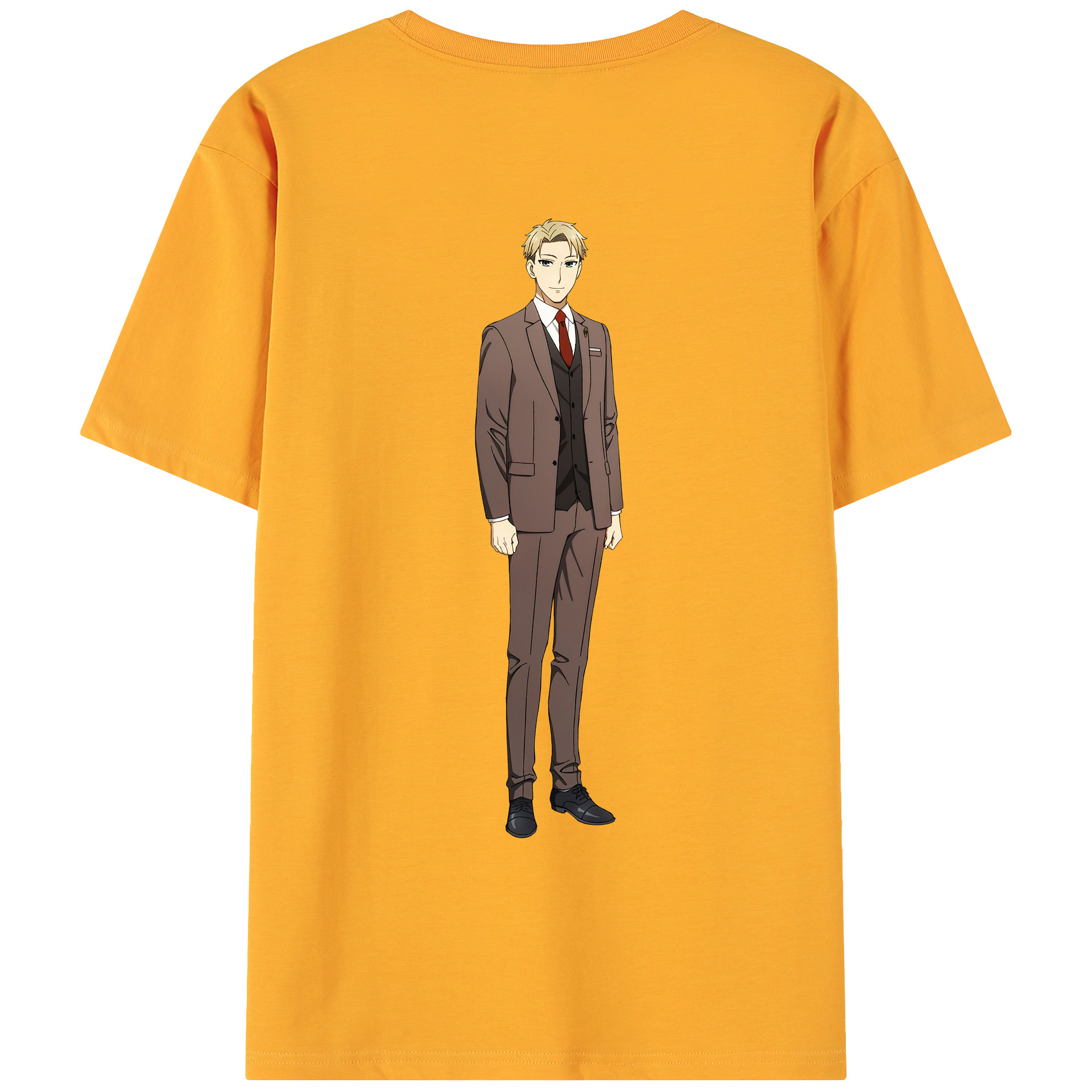 （画像用） SPY×FAMILY间谍家家酒 綿100％ メンズ半袖Tシャツ（バックプリント） 通気性