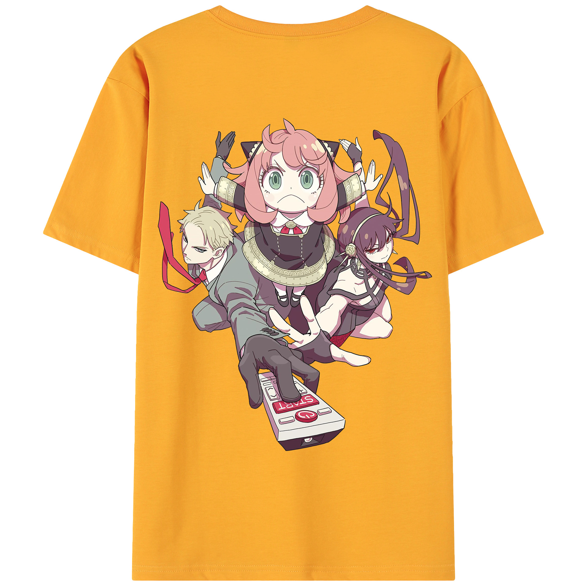 （画像用） SPY×FAMILY间谍家家酒 綿100％ メンズ半袖Tシャツ（バックプリント） 通気性