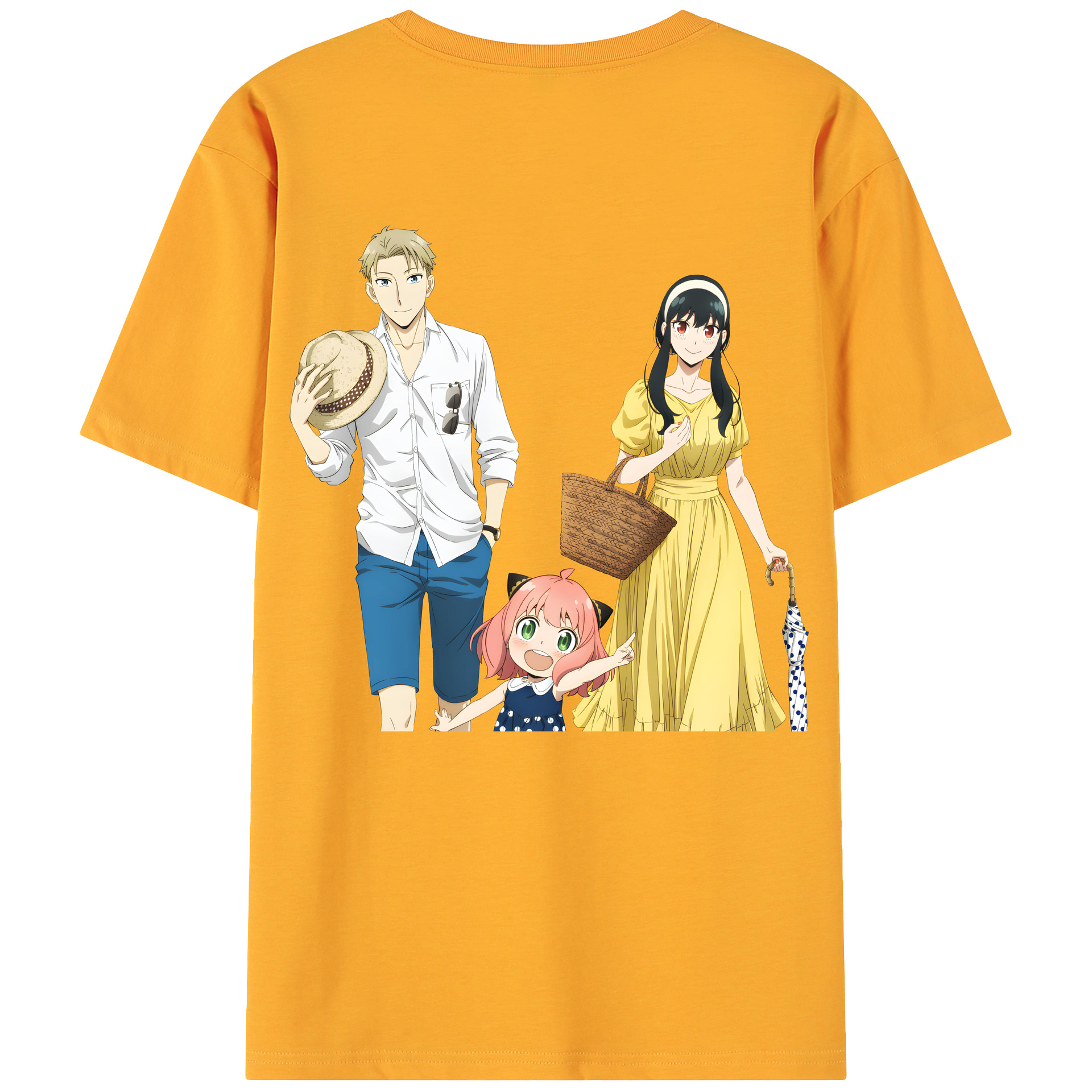 （画像用） SPY×FAMILY间谍家家酒 綿100％ メンズ半袖Tシャツ（バックプリント） 通気性