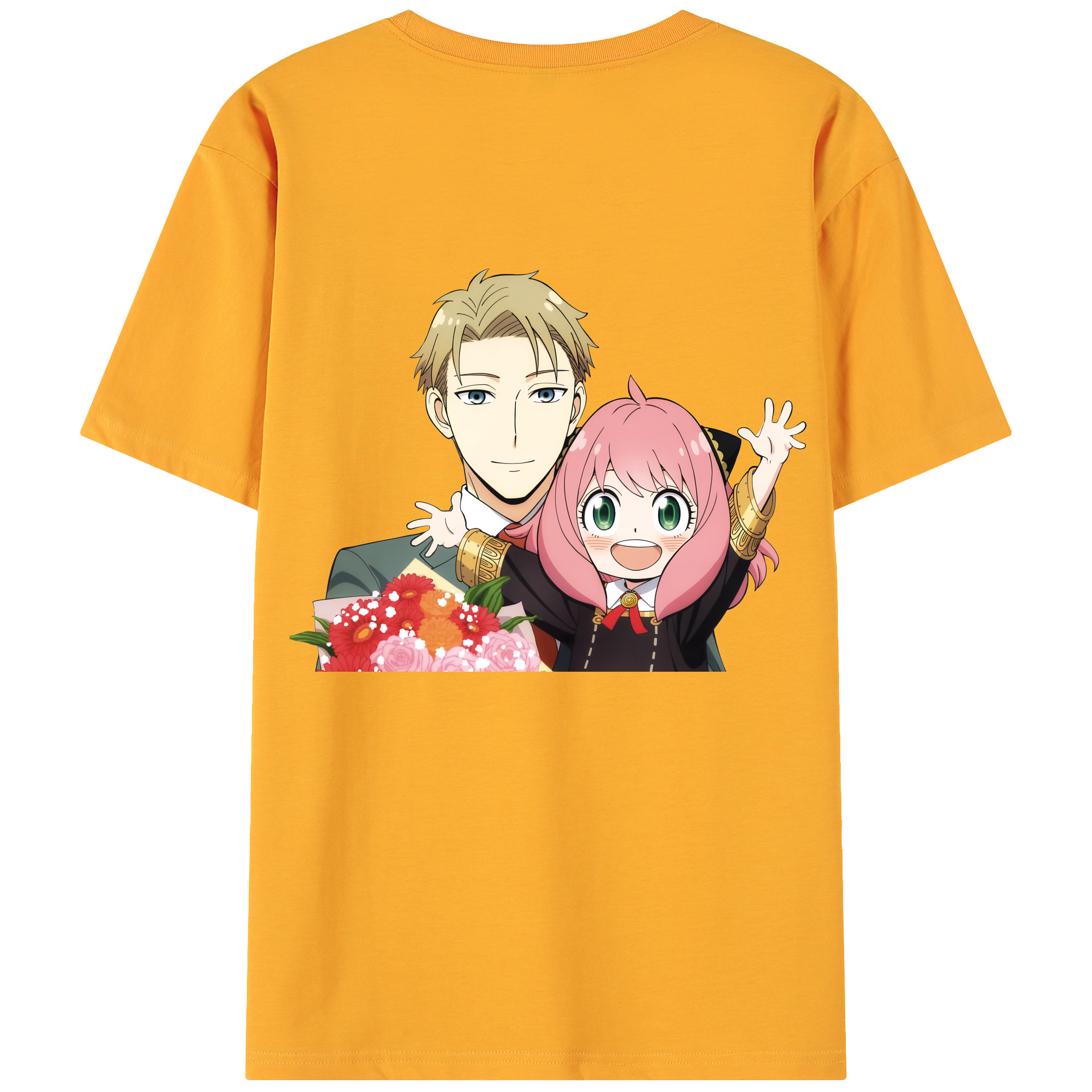 （画像用） SPY×FAMILY间谍家家酒 綿100％ メンズ半袖Tシャツ（バックプリント） 通気性