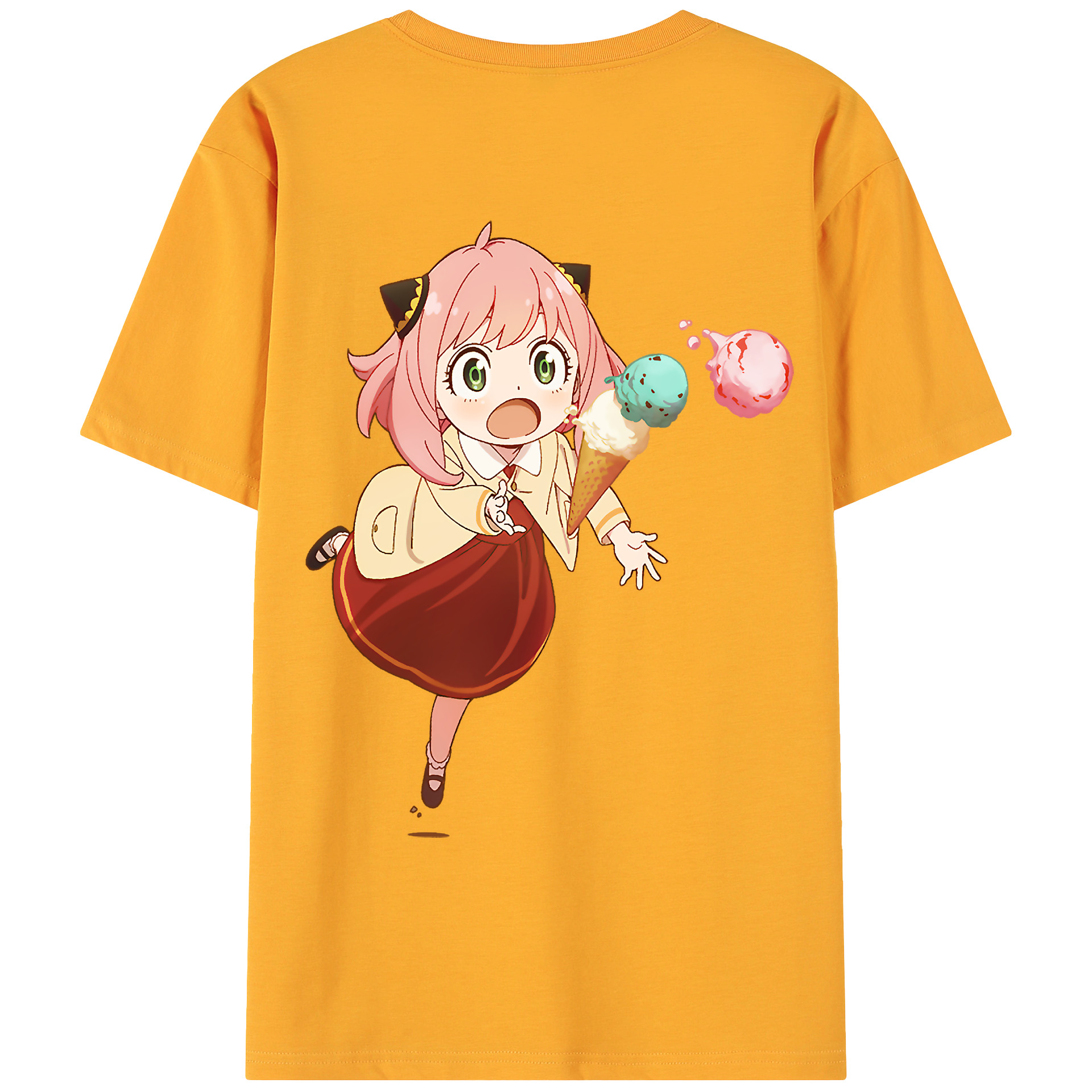 （画像用） SPY×FAMILY间谍家家酒 綿100％ メンズ半袖Tシャツ（バックプリント） 通気性