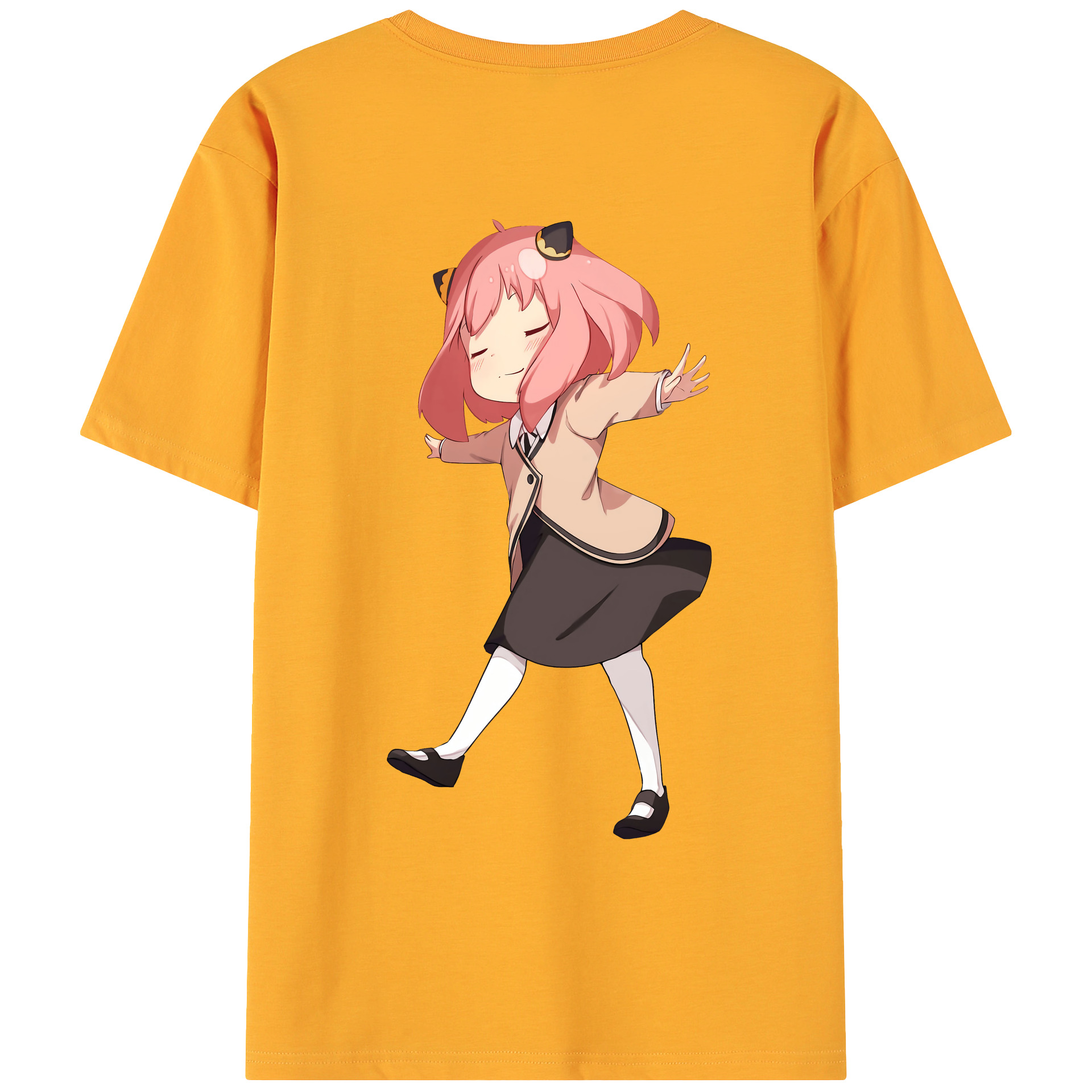 （画像用） SPY×FAMILY间谍家家酒 綿100％ メンズ半袖Tシャツ（バックプリント） 通気性