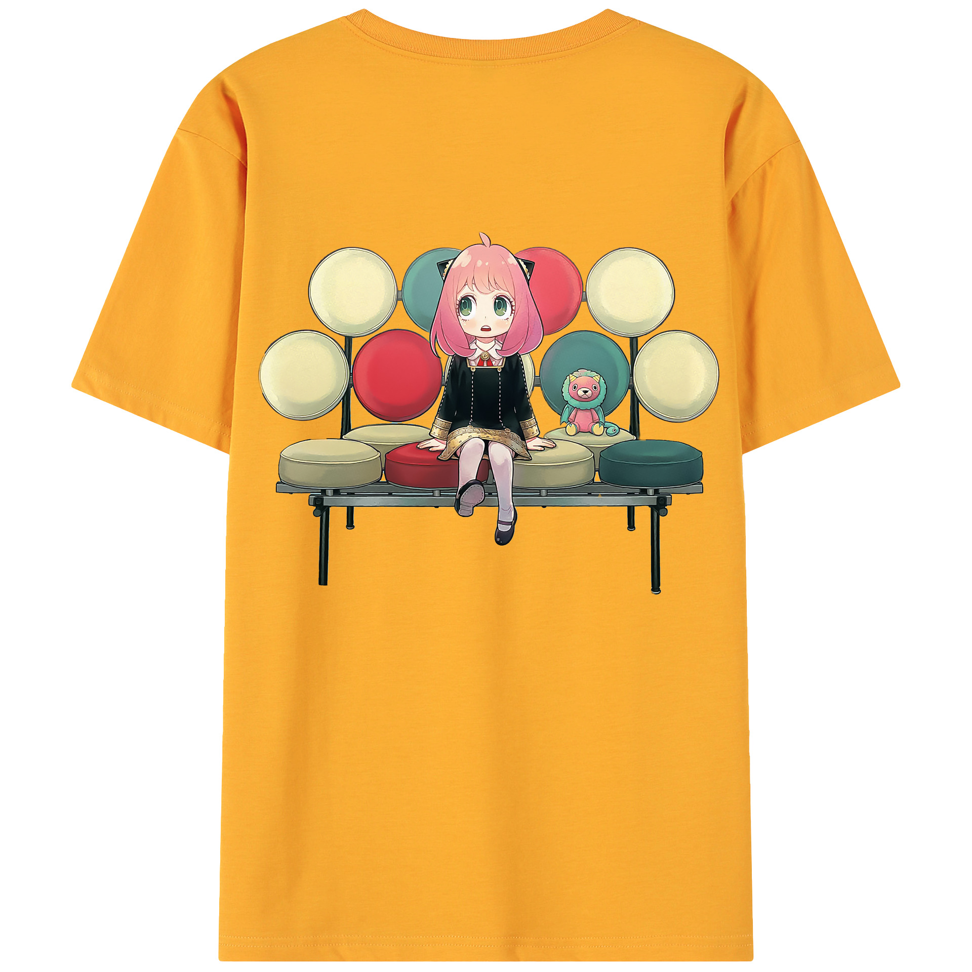 （画像用） SPY×FAMILY间谍家家酒 綿100％ メンズ半袖Tシャツ（バックプリント） 通気性