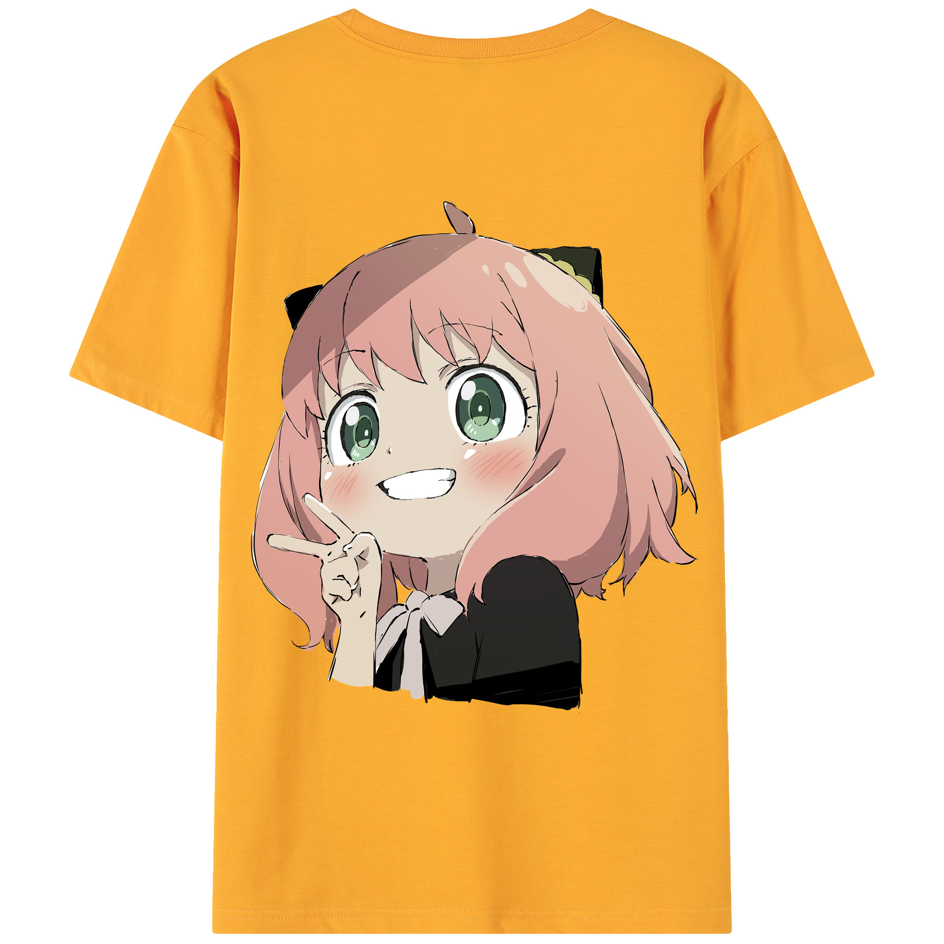 （画像用） SPY×FAMILY间谍家家酒 綿100％ メンズ半袖Tシャツ（バックプリント） 通気性