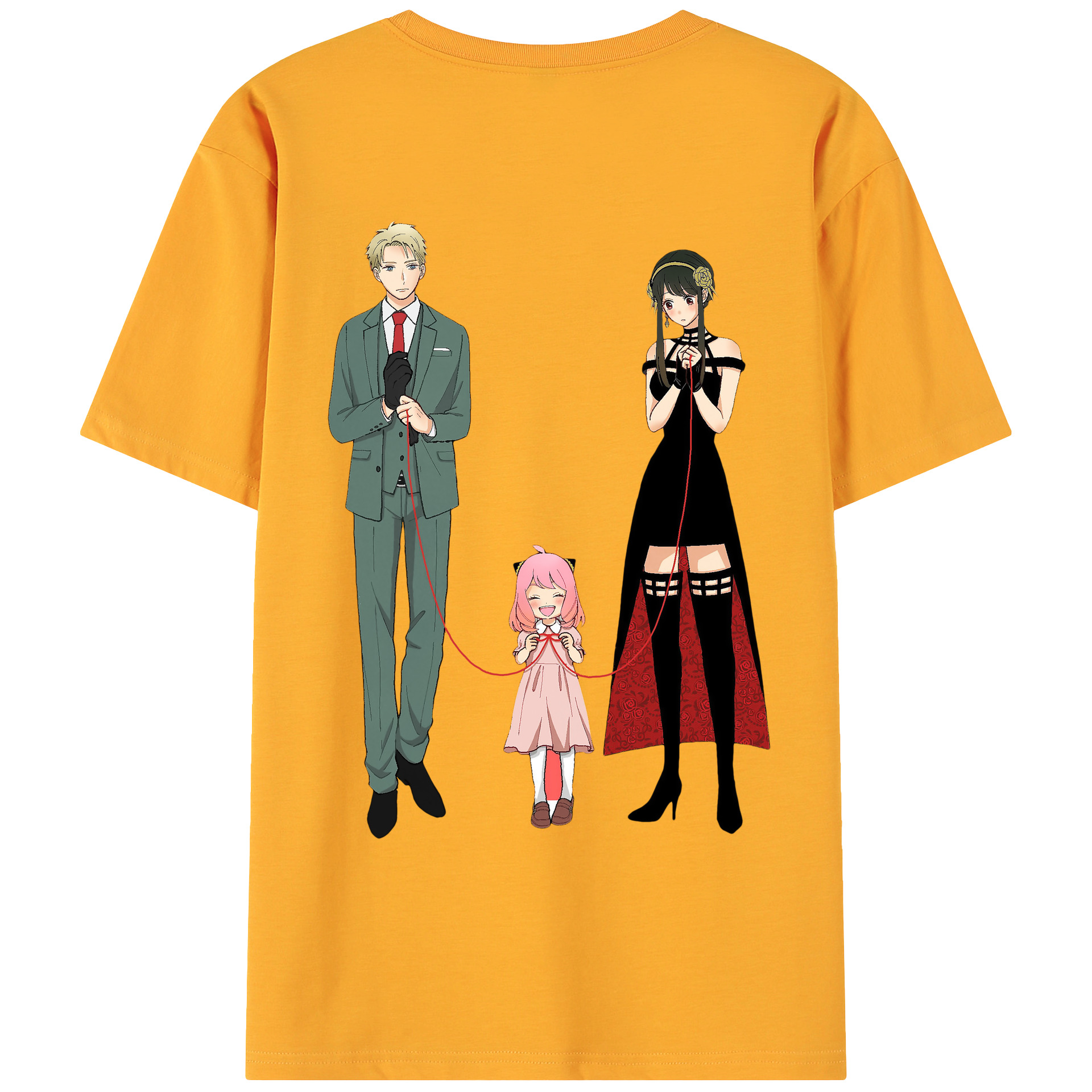 （画像用） SPY×FAMILY间谍家家酒 綿100％ メンズ半袖Tシャツ（バックプリント） 通気性