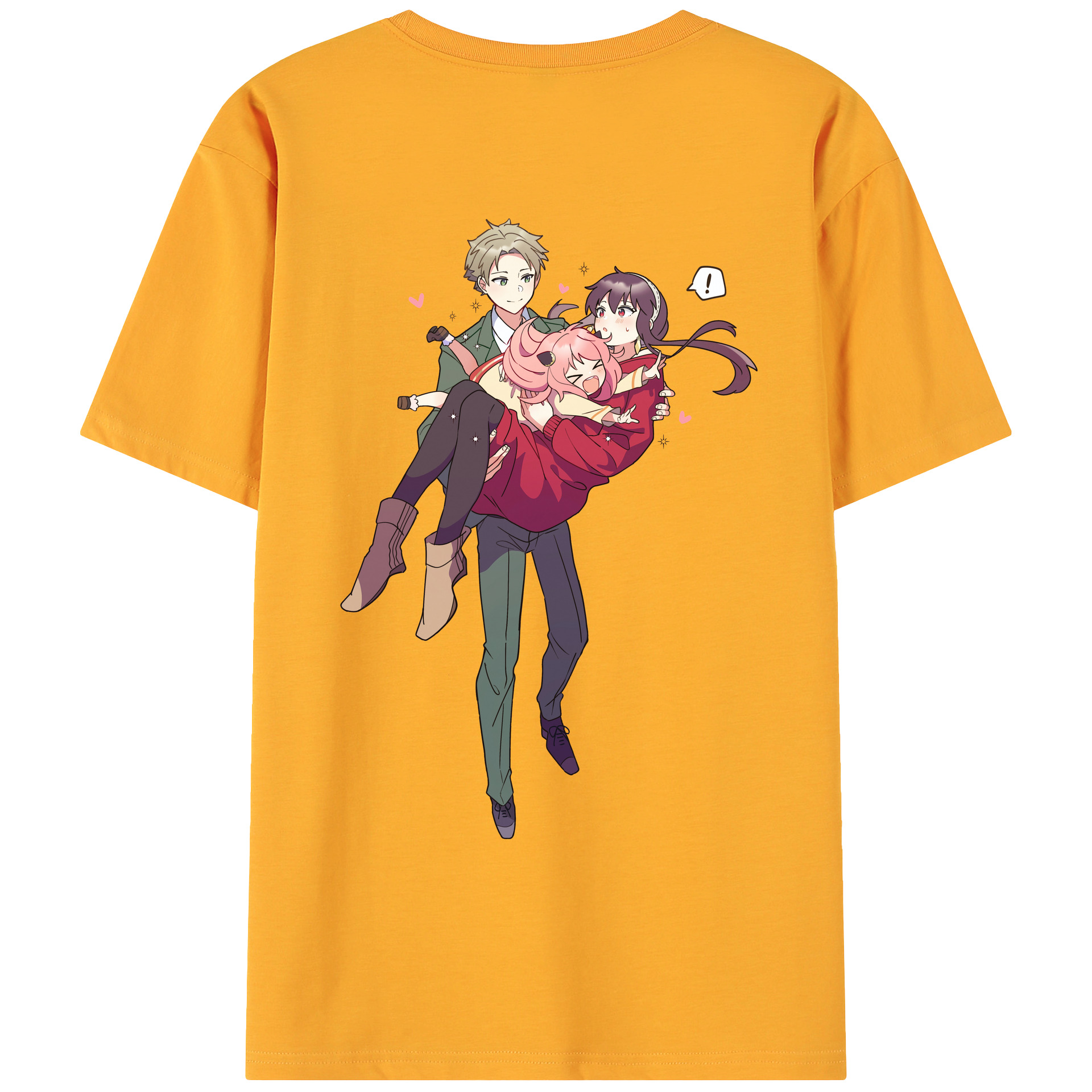 （画像用） SPY×FAMILY间谍家家酒 綿100％ メンズ半袖Tシャツ（バックプリント） 通気性