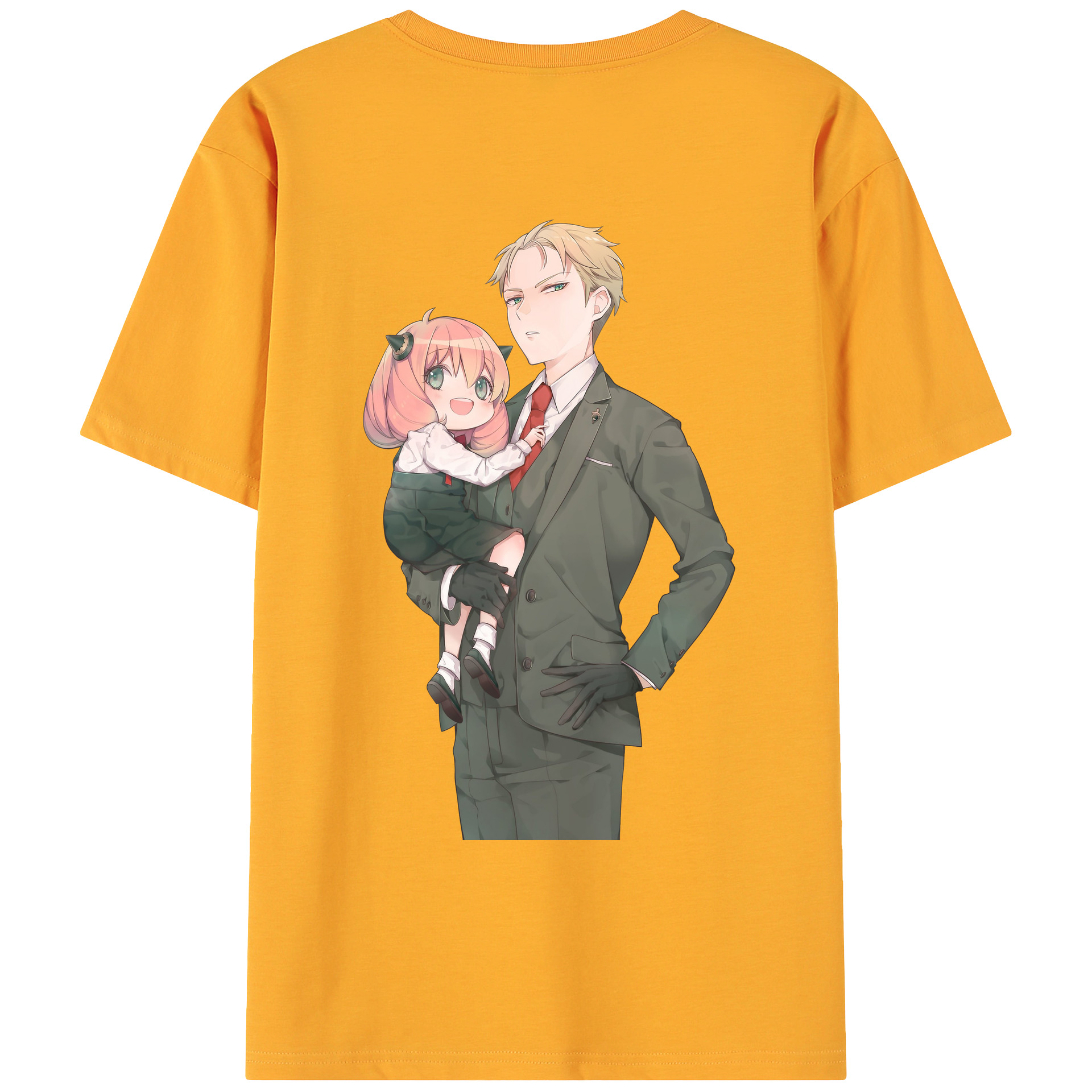 （画像用） SPY×FAMILY间谍家家酒 綿100％ メンズ半袖Tシャツ（バックプリント） 通気性