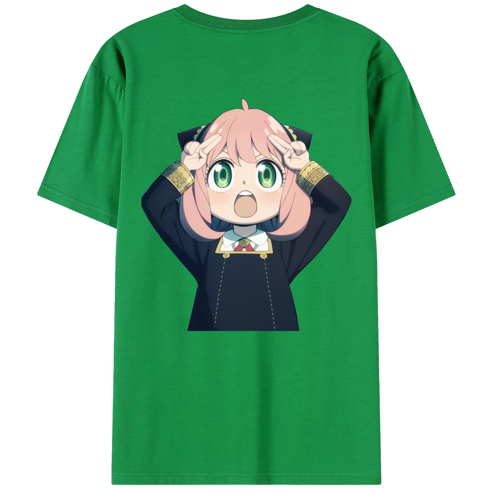 （画像用） SPY×FAMILY间谍家家酒 綿100％ メンズ半袖Tシャツ（バックプリント） 通気性