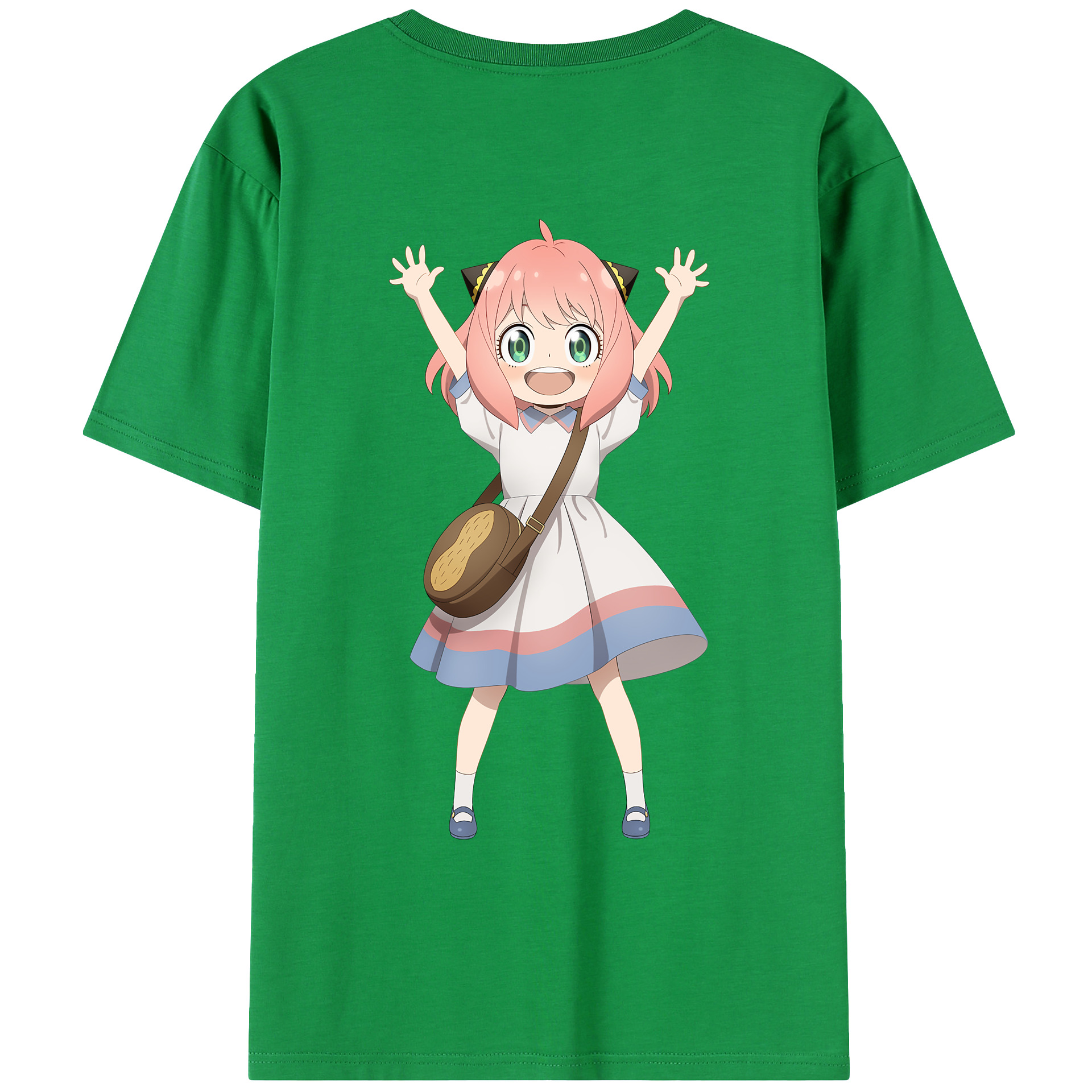（画像用） SPY×FAMILY间谍家家酒 綿100％ メンズ半袖Tシャツ（バックプリント） 通気性