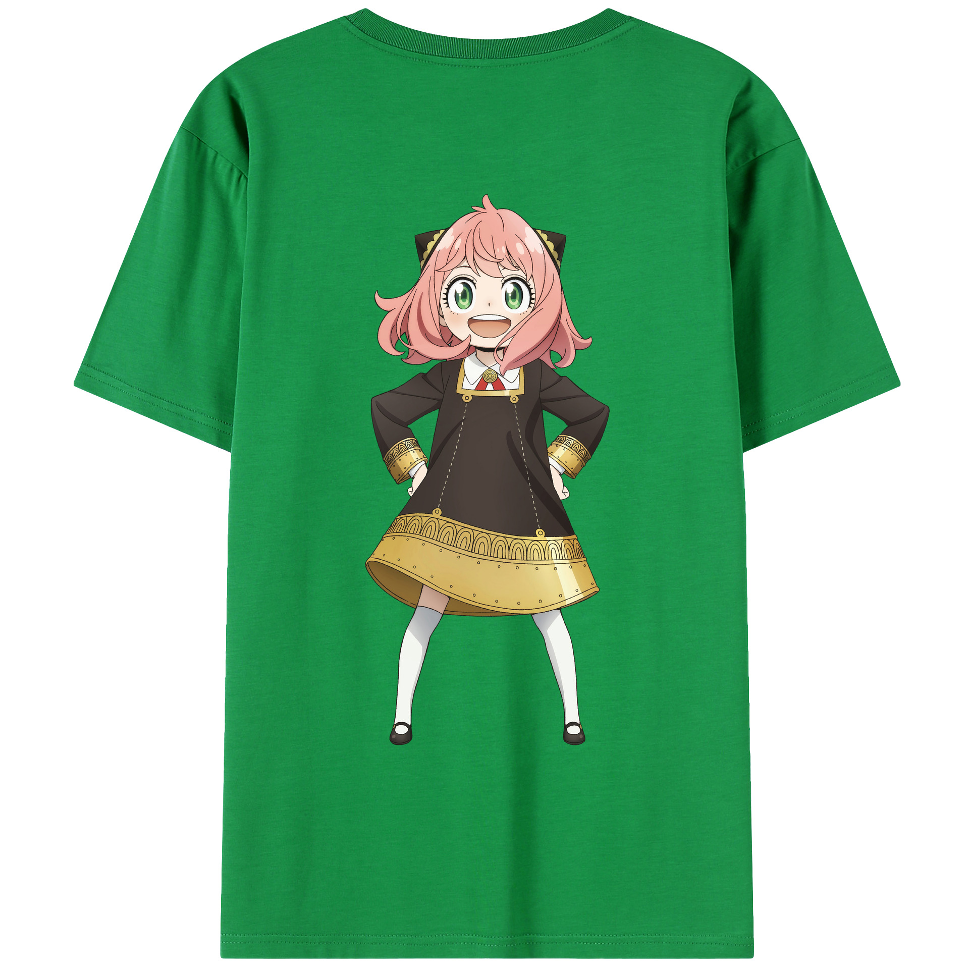 （画像用） SPY×FAMILY间谍家家酒 綿100％ メンズ半袖Tシャツ（バックプリント） 通気性