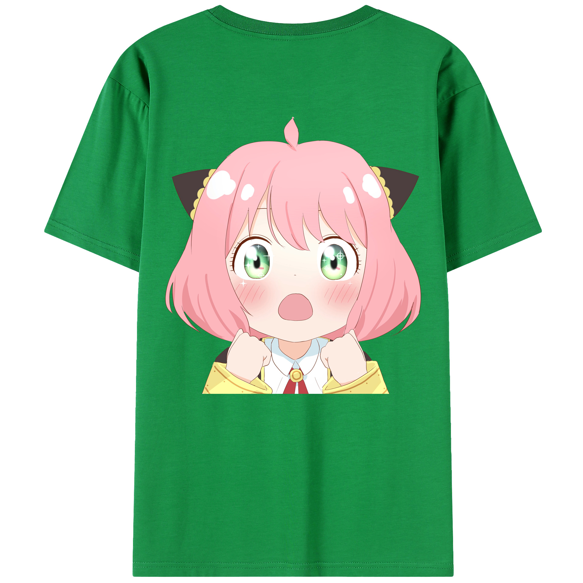 （画像用） SPY×FAMILY间谍家家酒 綿100％ メンズ半袖Tシャツ（バックプリント） 通気性
